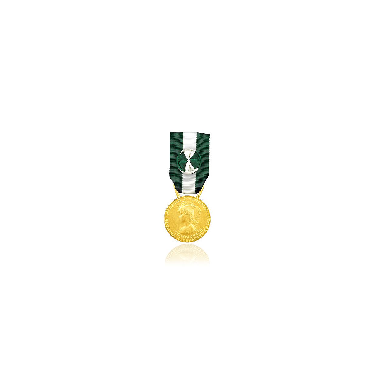 Médaille d'Honneur Régionale Départementale et Communale 35 ans Échelon Or en Bronze doré