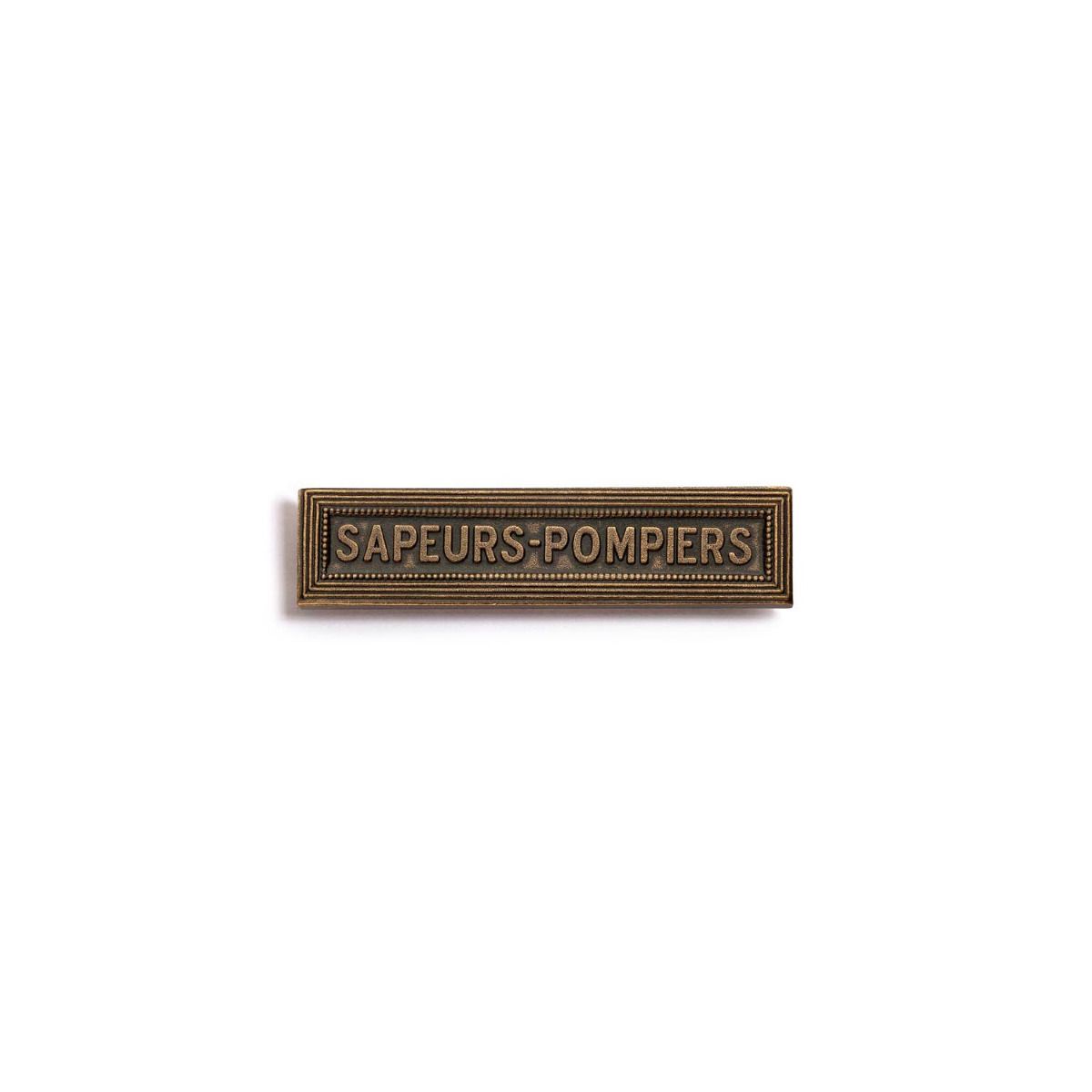 Agrafe Sapeurs-Pompiers Bronze pour Ordonnance