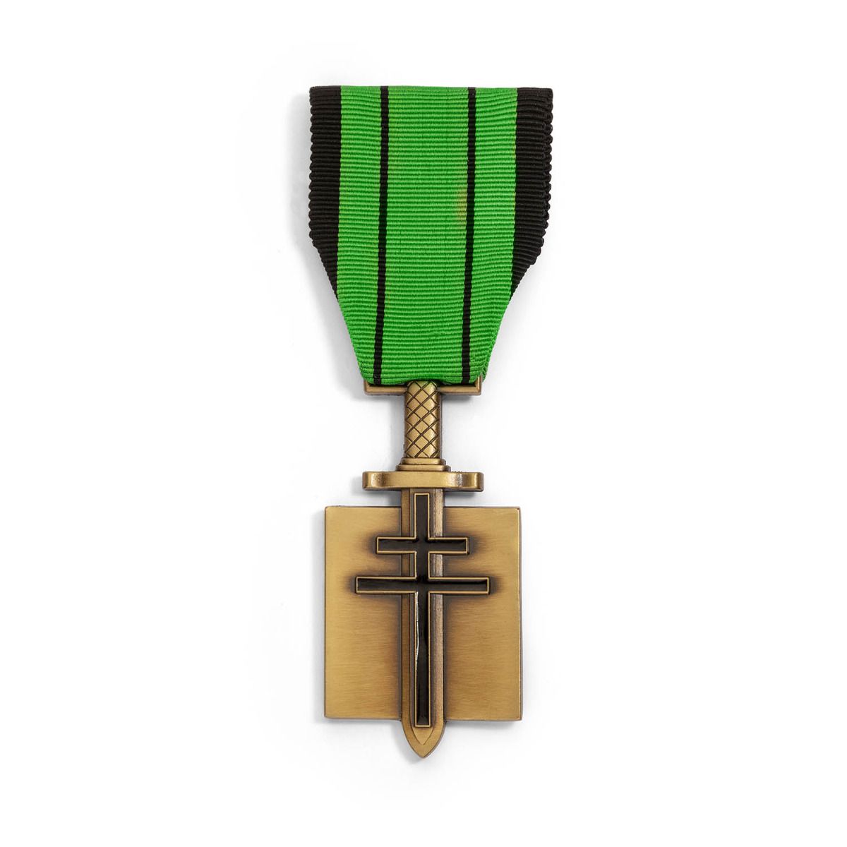 Croix de la Libération en Bronze patiné face