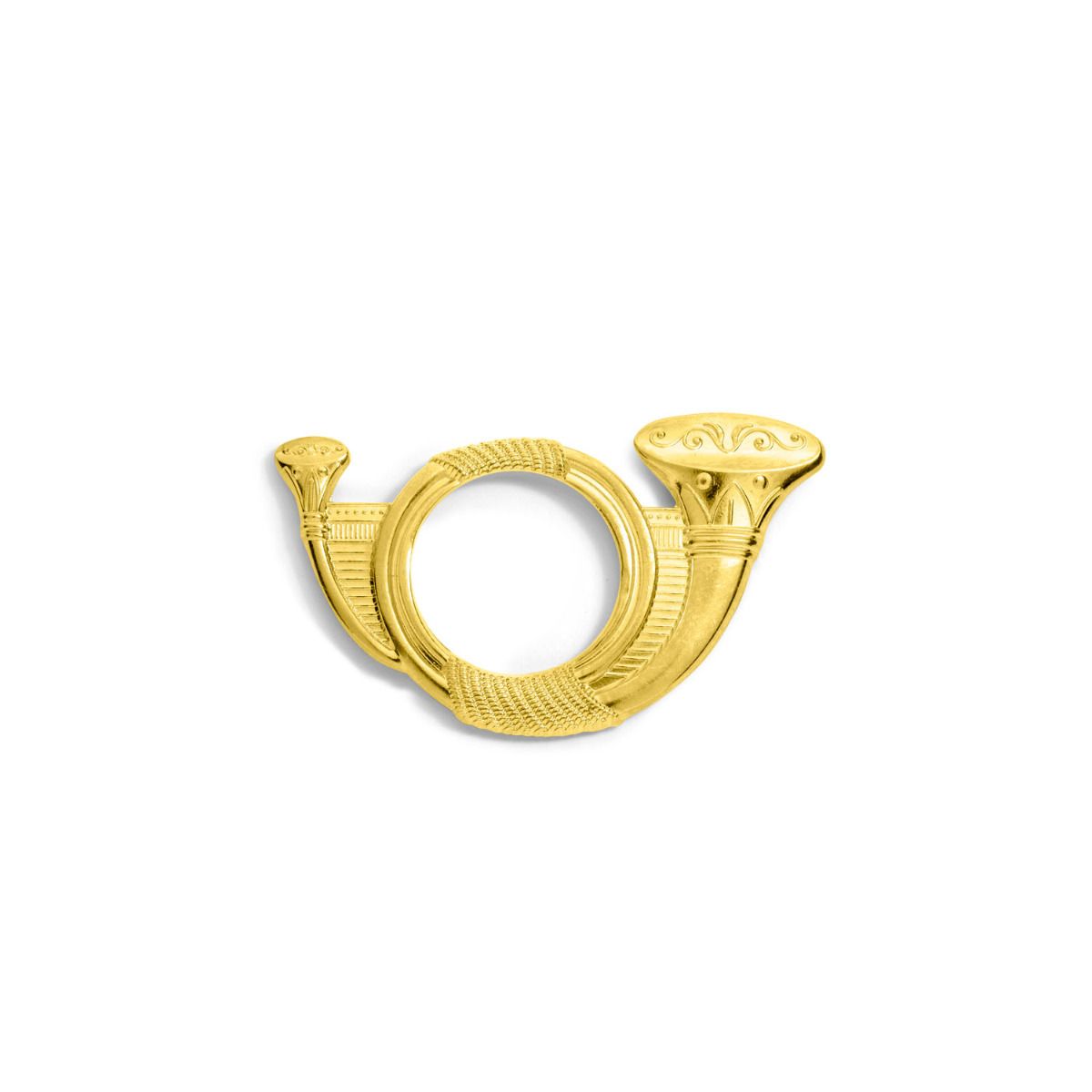 emblème faluche étudiant cor de chasse