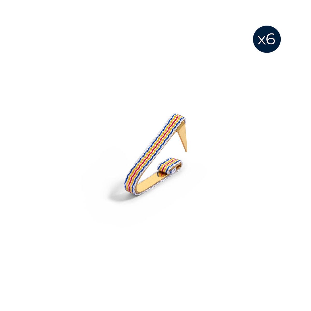 Fixe-ruban des Blessés Militaires - Lot de 6