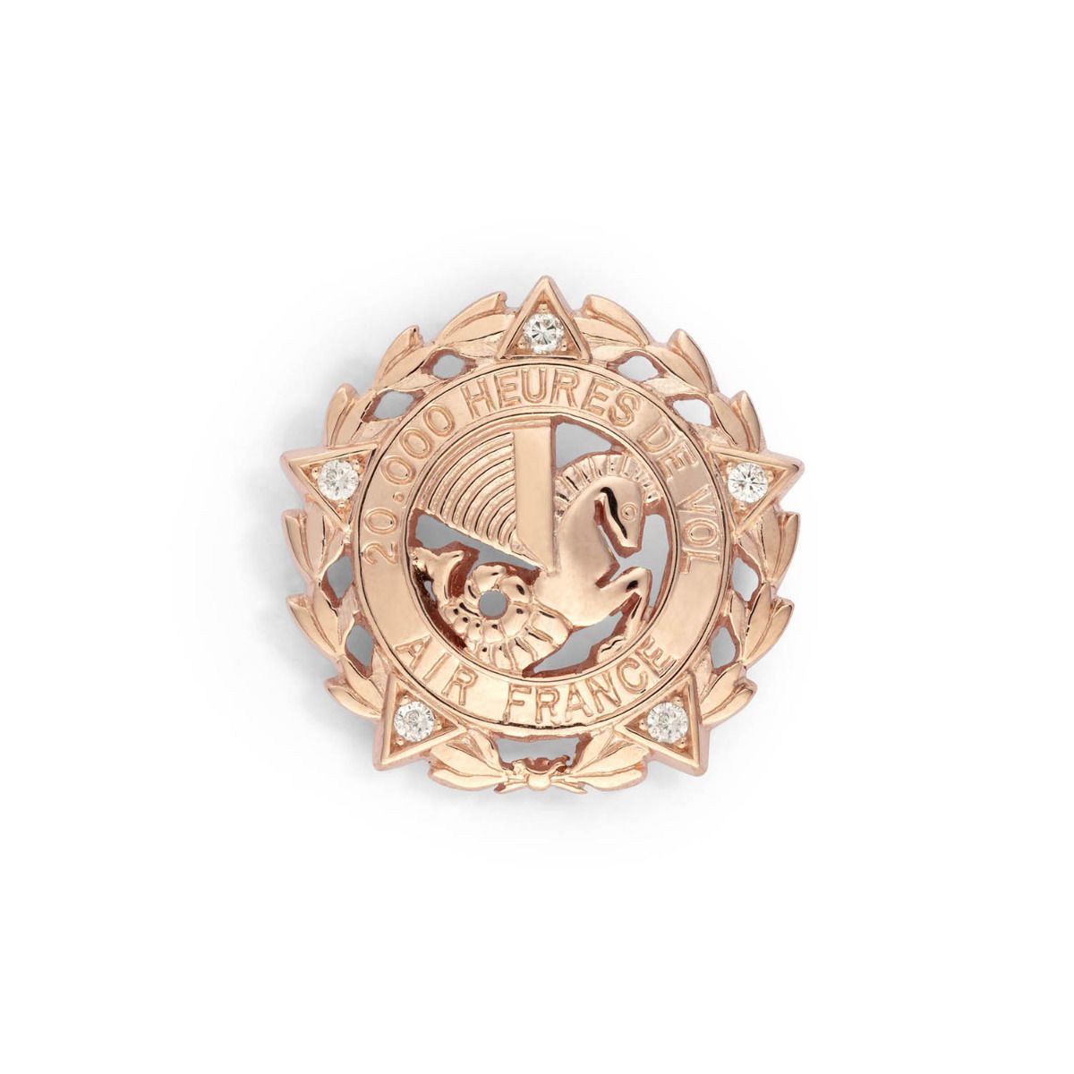 Insigne Air France PNT 20 000 heures de vol - fixation broche