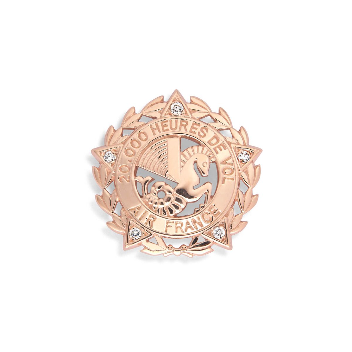 Insigne Air France PNT 20 000 heures de vol - fixation vis
