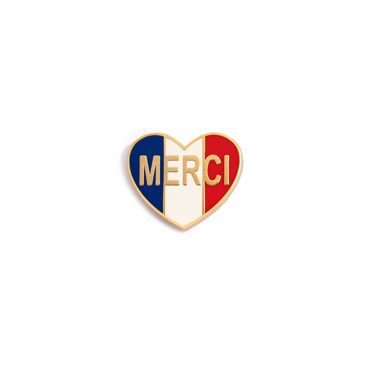 Insigne pin's Cœur Bleu/Blanc/Rouge