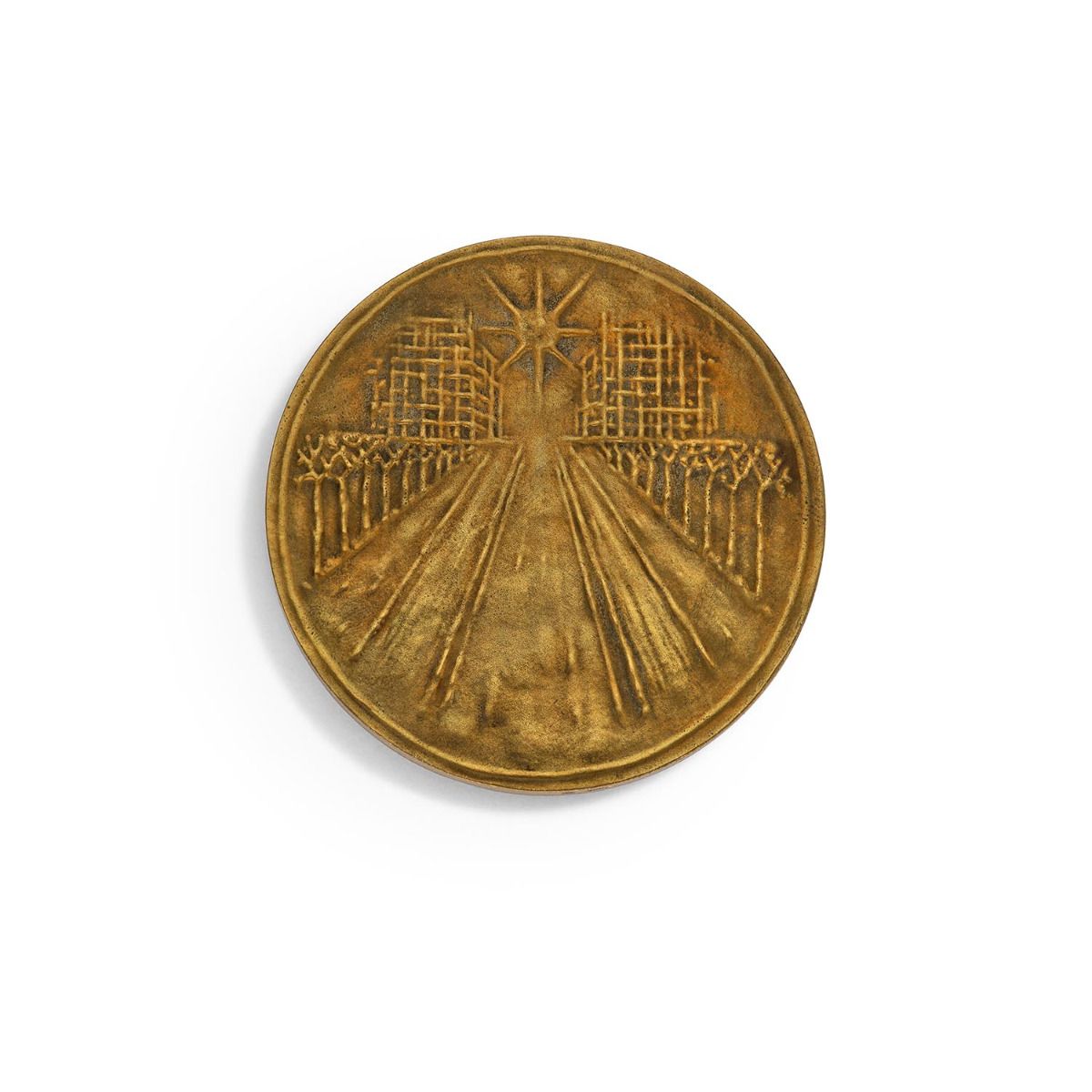 médaille construction signée Lay revers