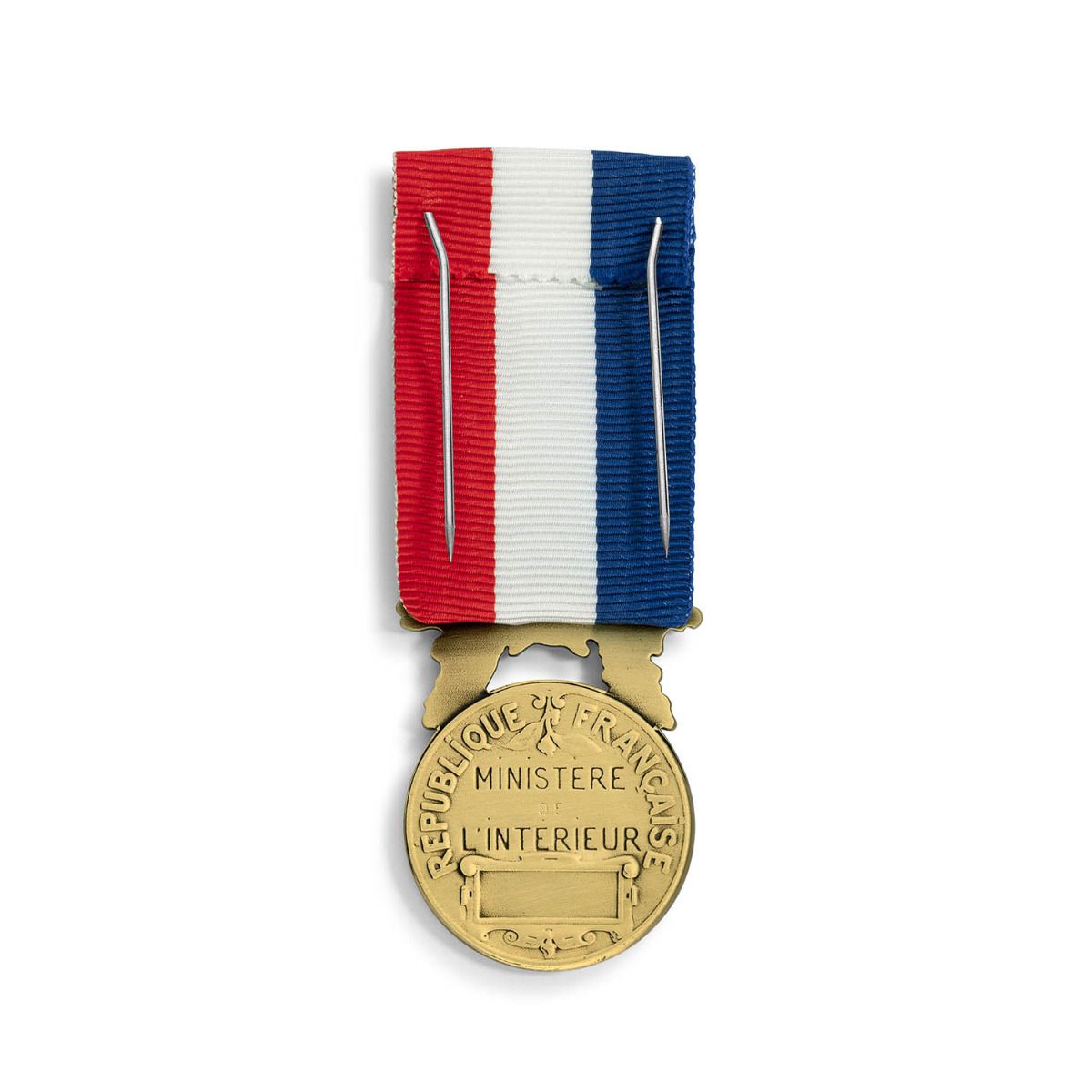 Médaille Courage et Dévouement - Échelon Bronze en Bronze patiné revers