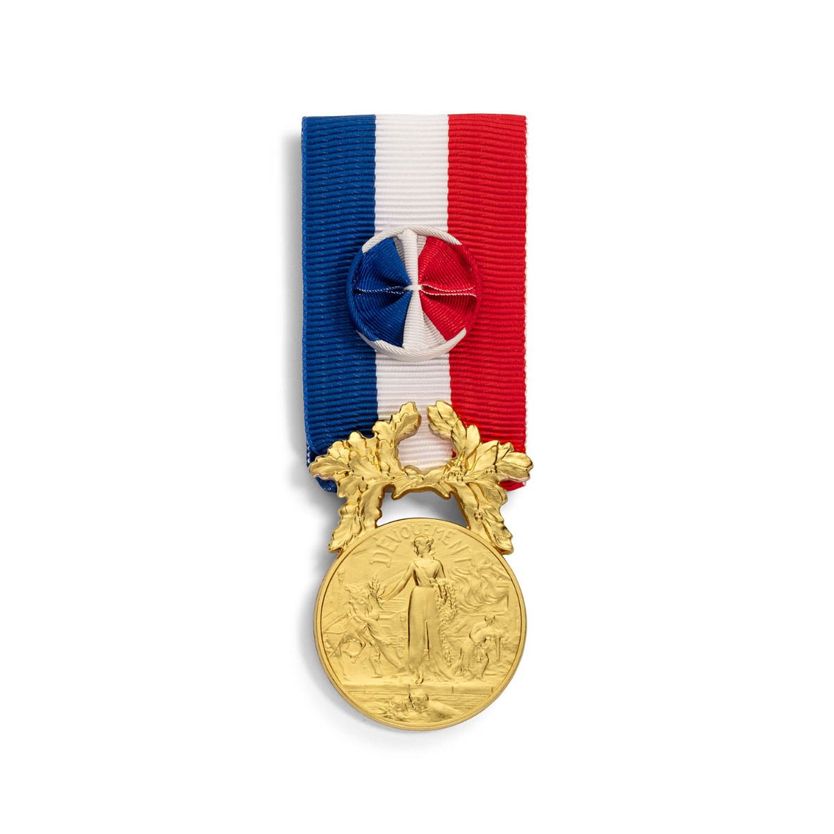 Médaille Courage et Dévouement - Échelon Or en bronze doré face