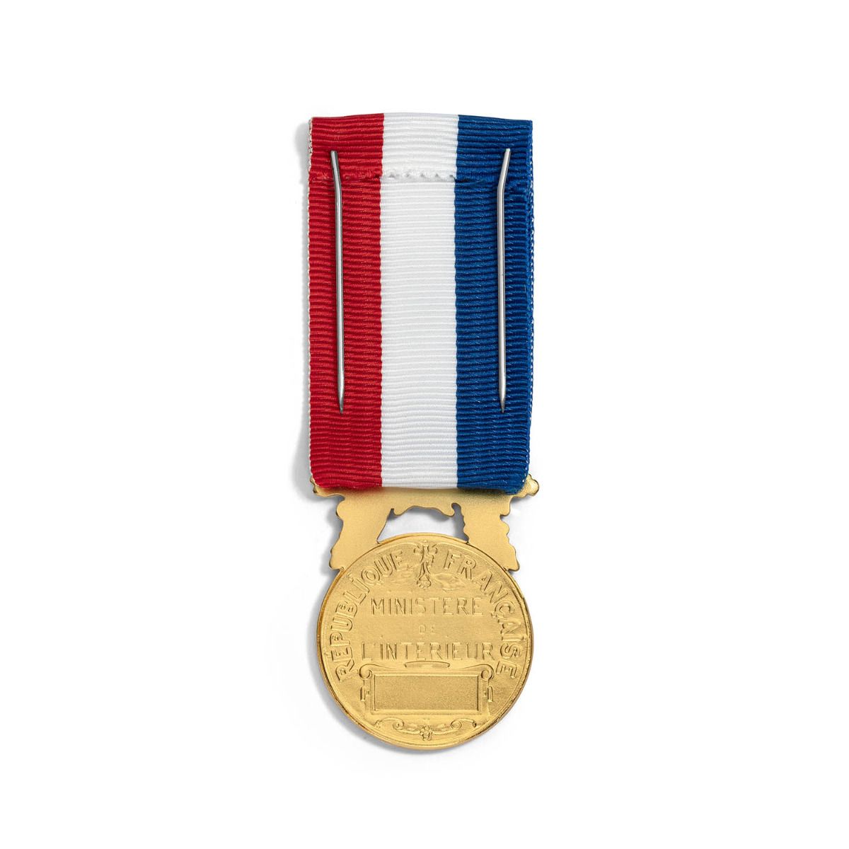 Médaille Courage et Dévouement - Échelon Or en bronze doré revers