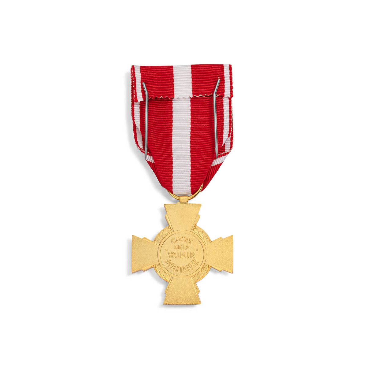 Croix de la valeur militaire en Bronze estampé revers
