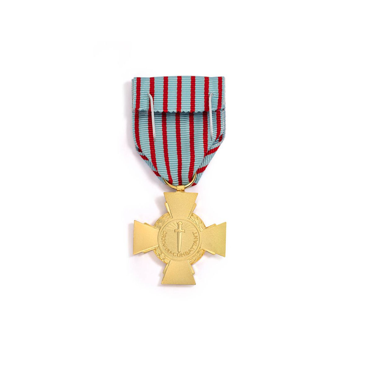 Croix du Combattant en Bronze estampé revers