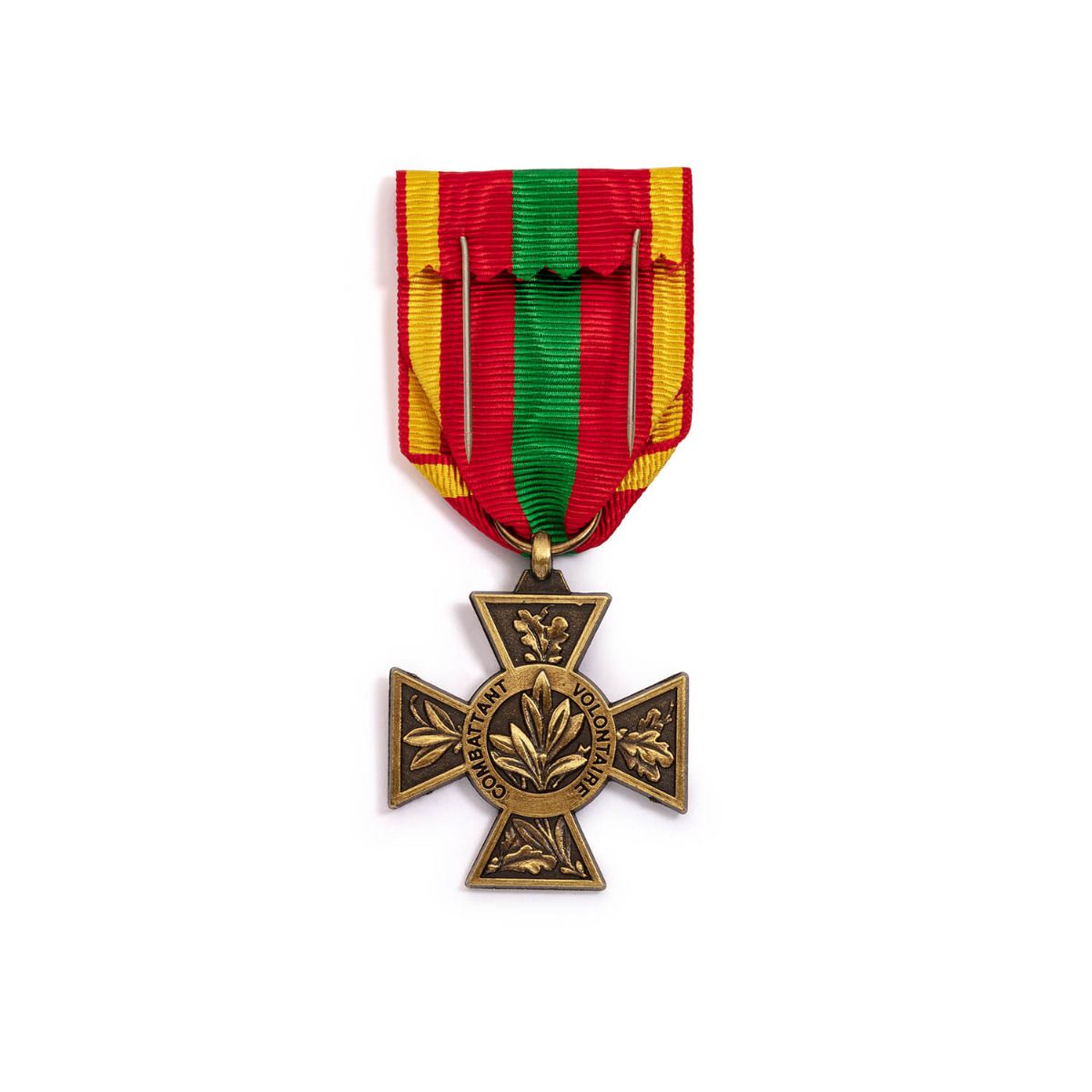 Croix du Combattant Volontaire en zamac revers