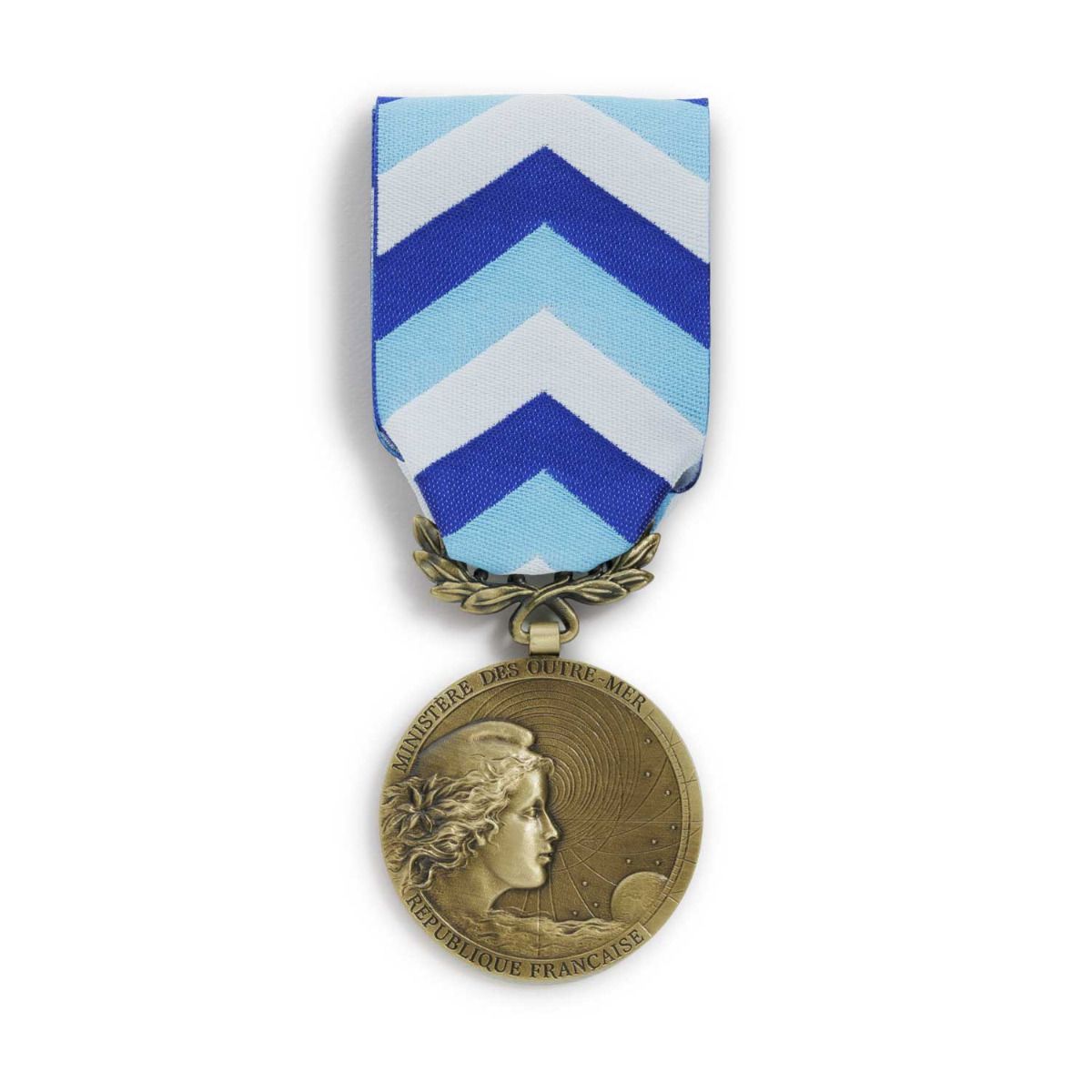 Médaille d'honneur de l'Engagement ultramarin - échelon bronze - bronze patiné face