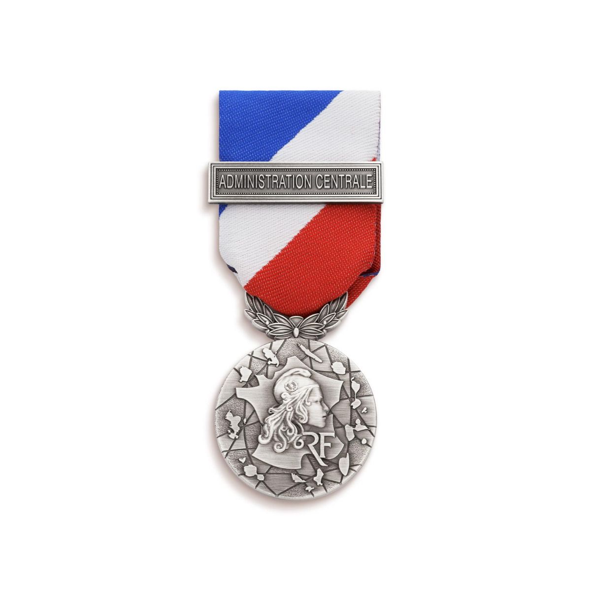 Médaille de l'Administration Territoriale - échelon argent -  bronze argenté face