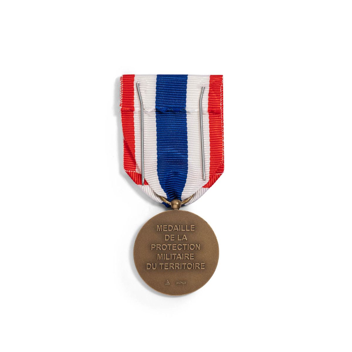 Médaille de la Protection Militaire du Territoire en Bronze estampé revers