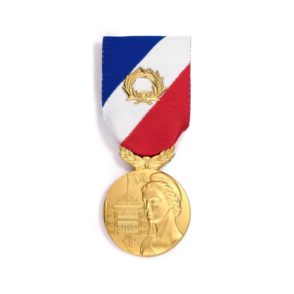 Médaille de la Sécurité Intérieure - Échelon Or face