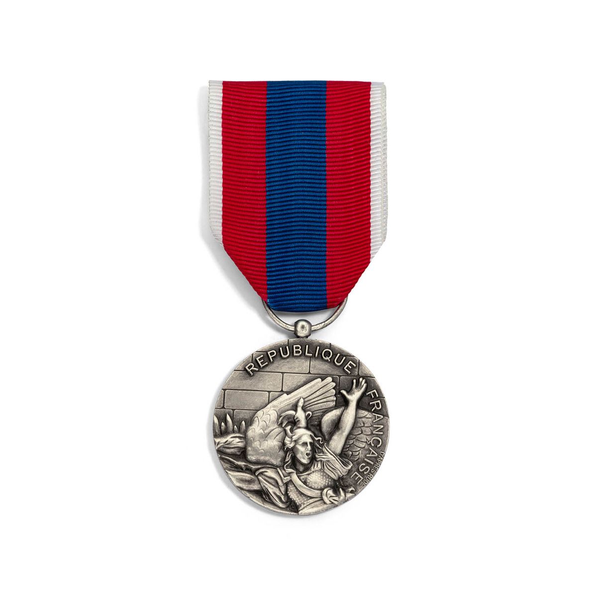 Médaille Défense Nationale - Échelon Argent en bronze argenté face