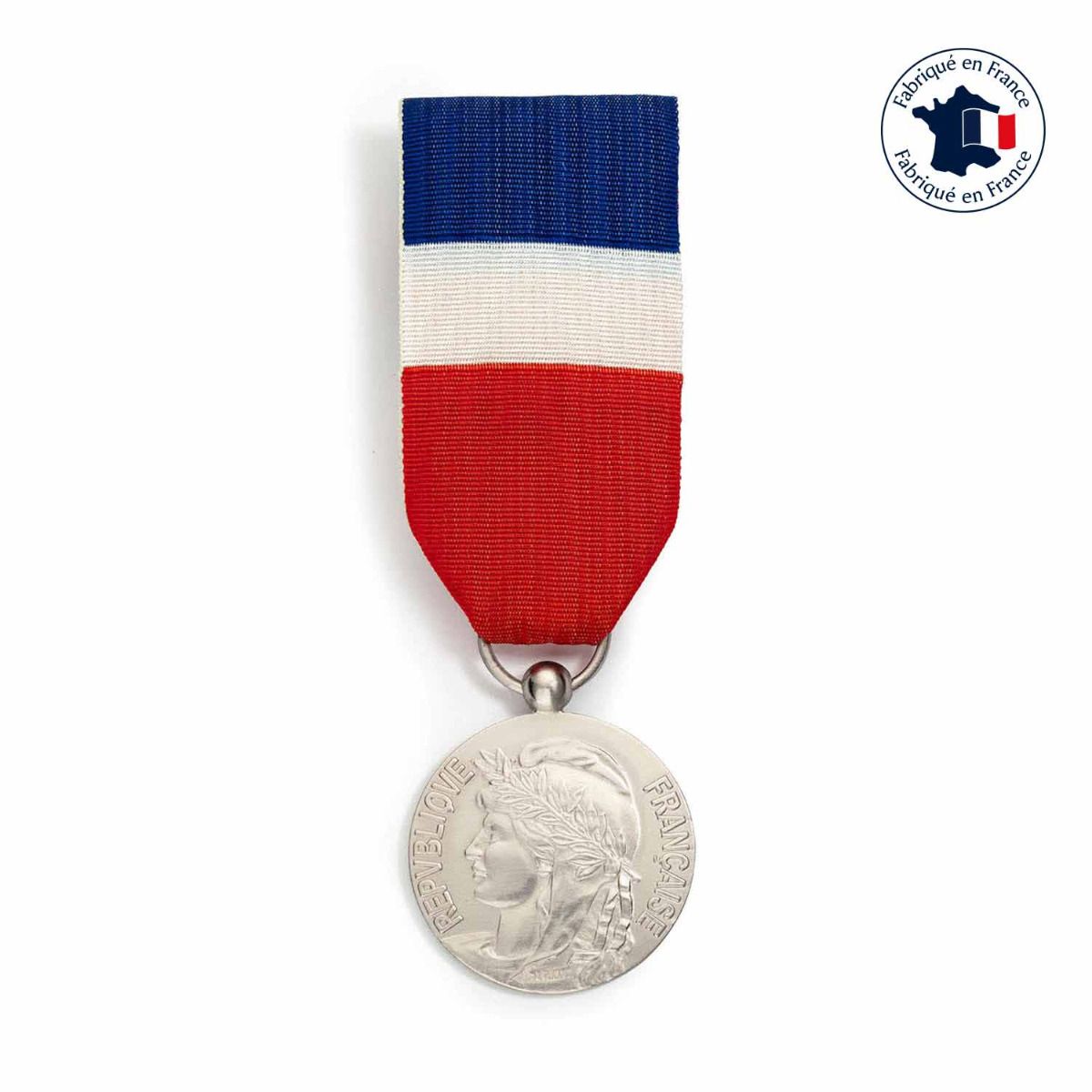 médaille du travail 20 en argent massif fabrication française