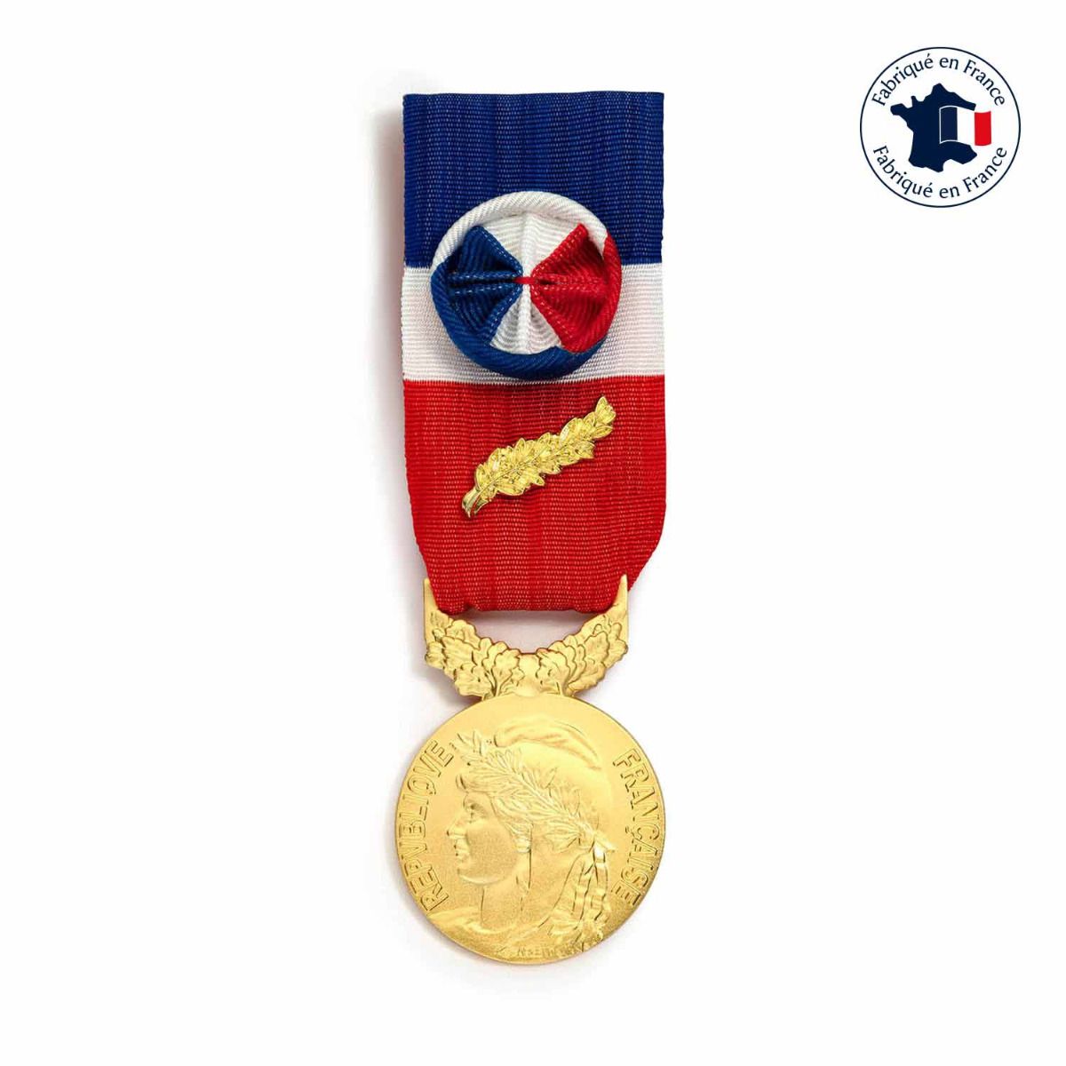 médaille du travail 40 ans en argent fabriquée en France
