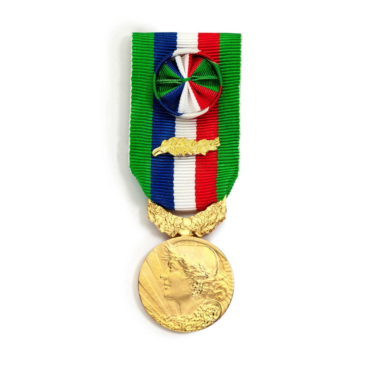 Médaille du Travail Agricole 35 ans - Échelon Or en argent doré face