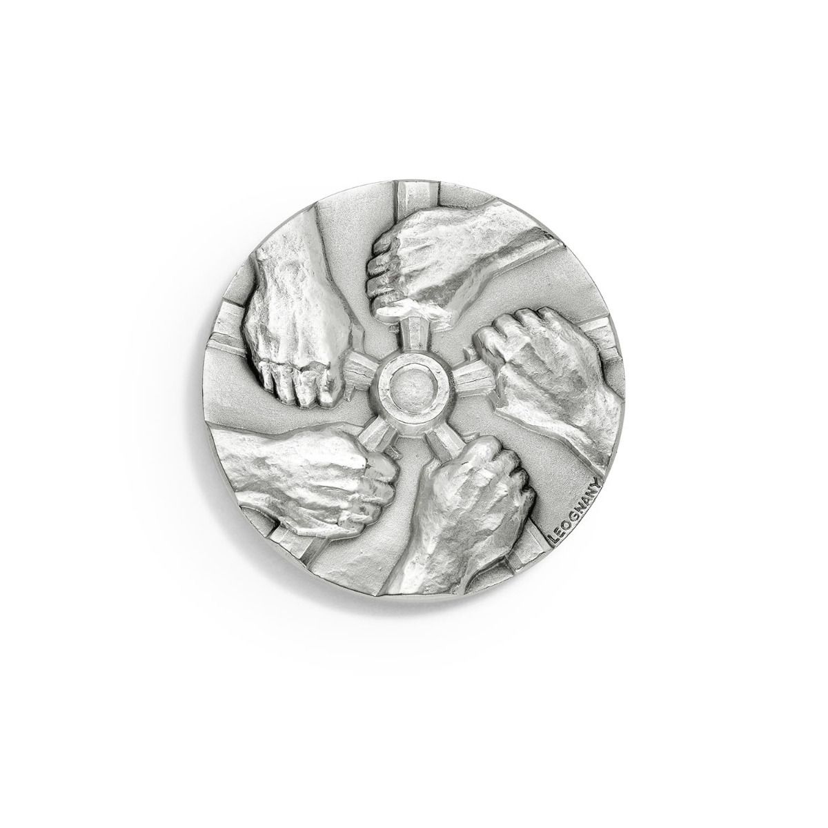 médaille l'effort en bronze argenté