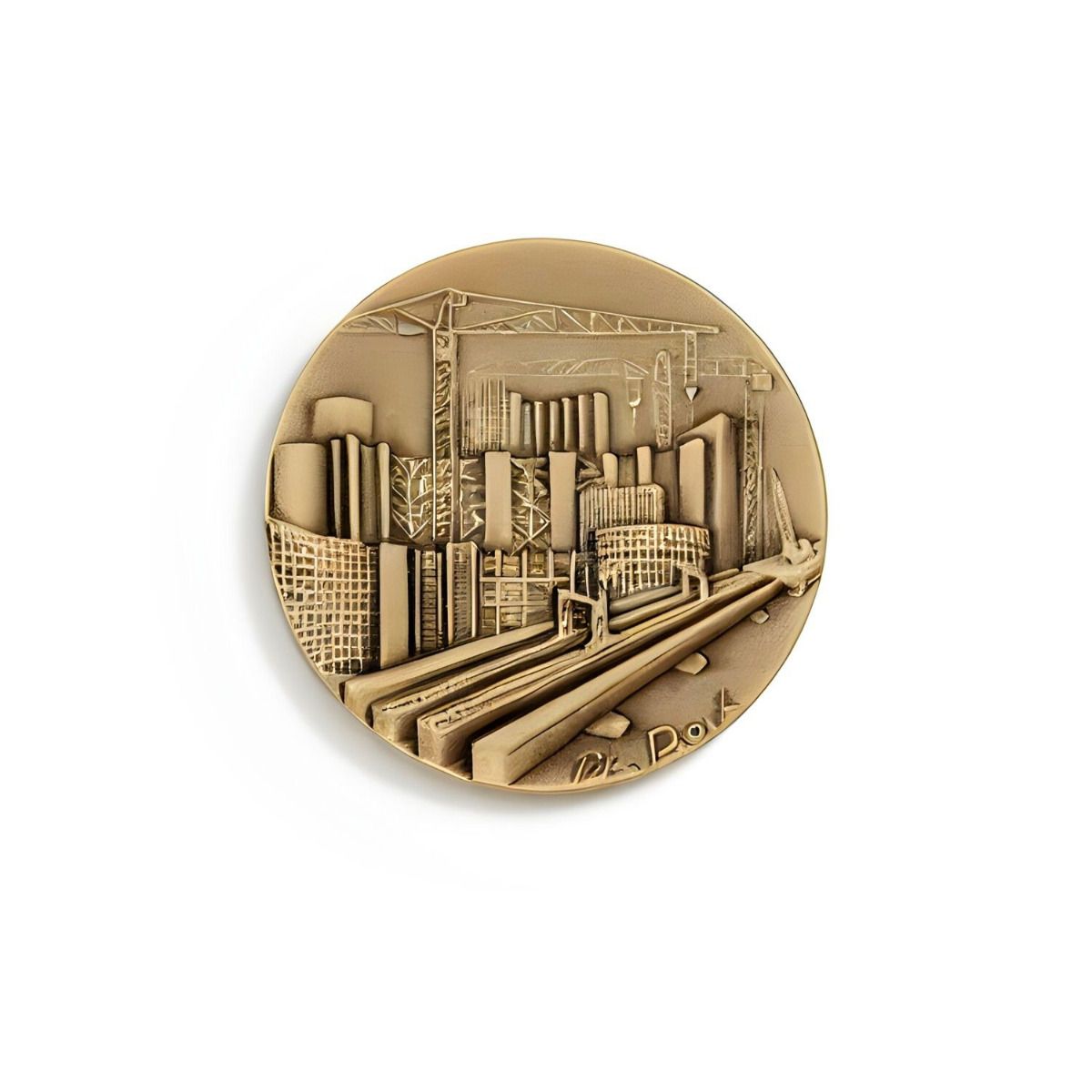 médaille les grands travaux en bronze