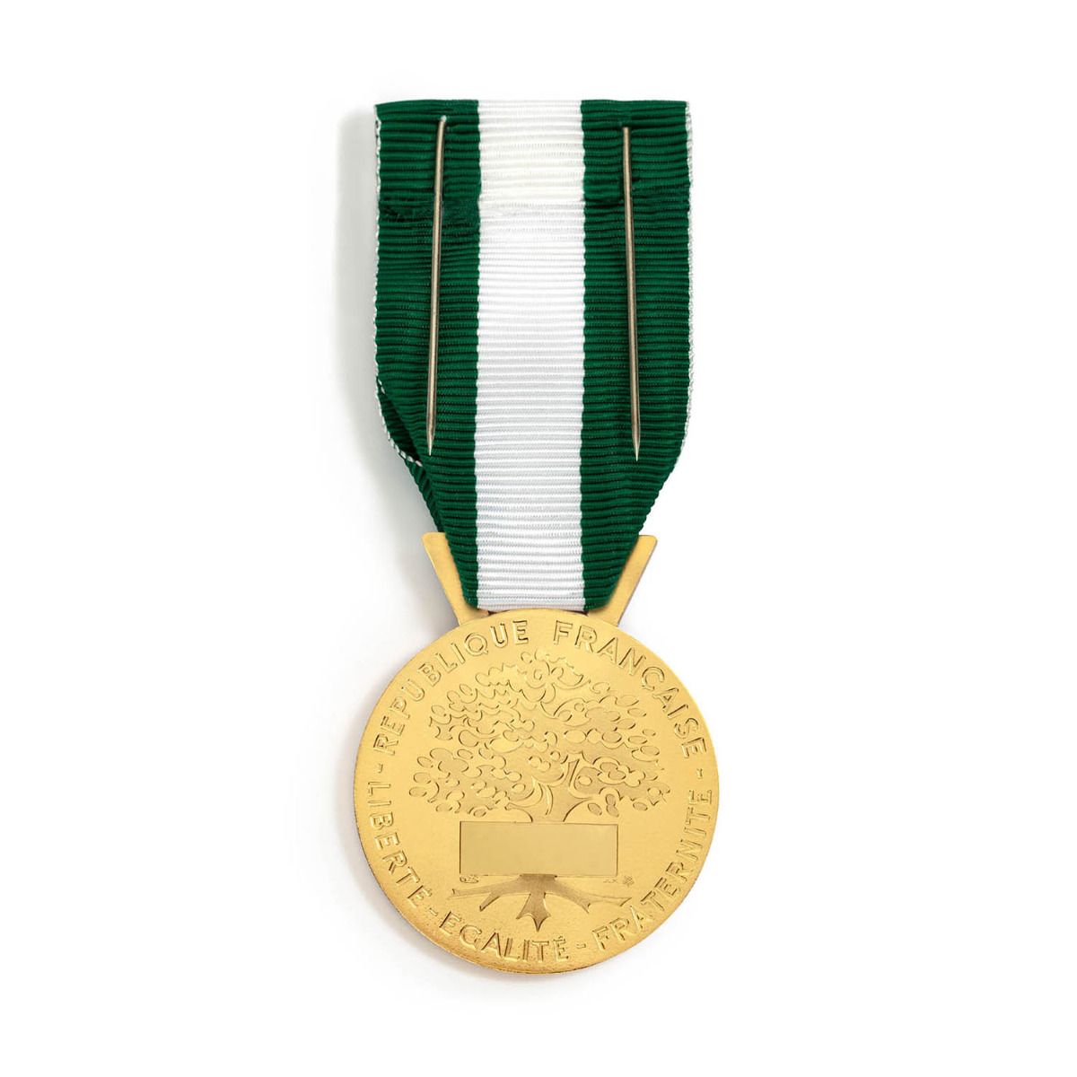 Médaille d'Honneur Régionale Départementale et Communale 35 ans - Échelon Or en argent doré revers