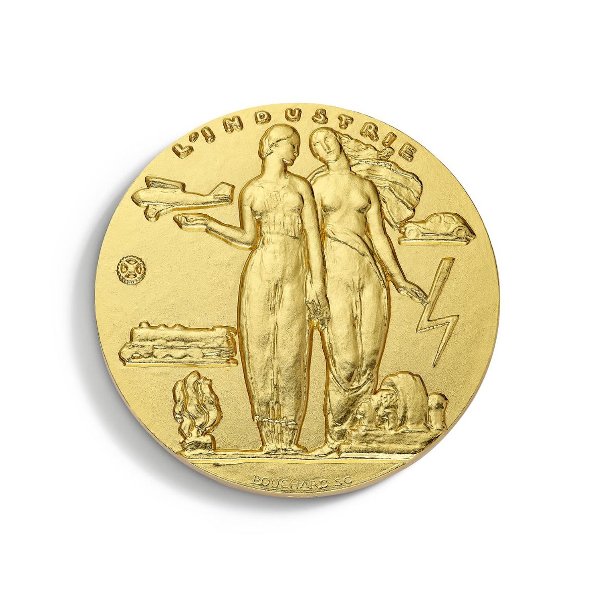 médaille l'industrie de Bouchard en bronze