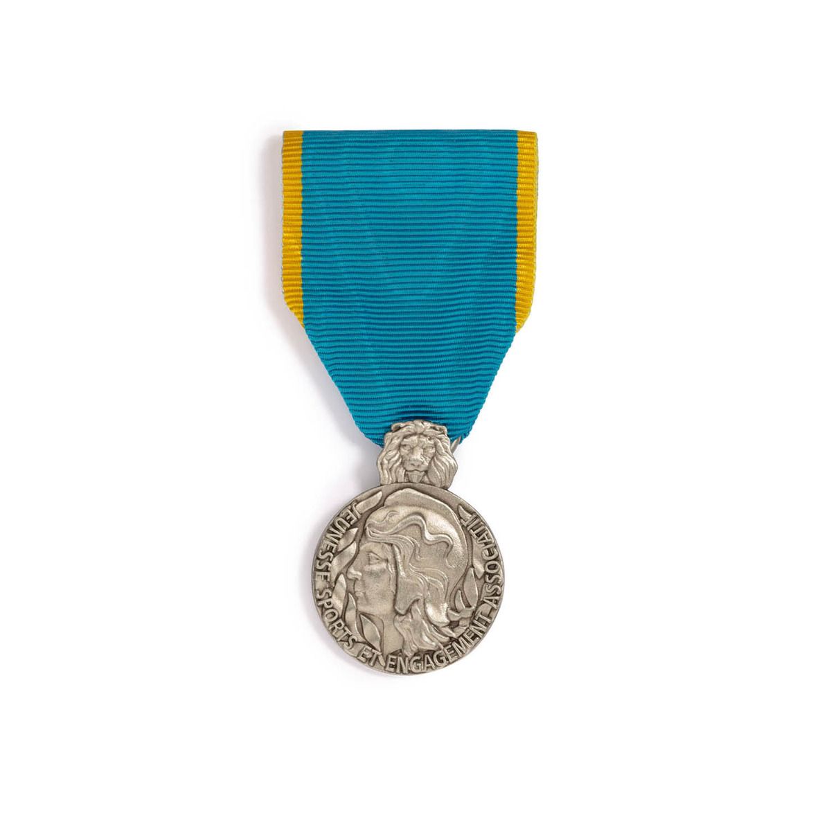 Médaille de la Jeunesse, des Sports et de l'Engagement Associatif - Échelon Argent face