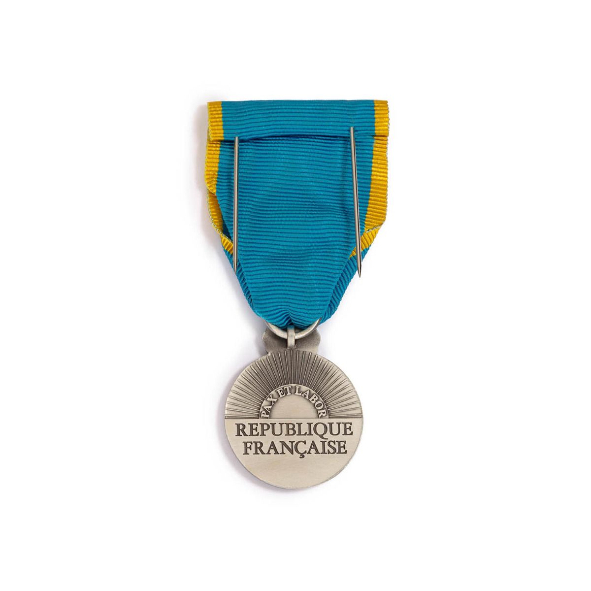 Médaille de la Jeunesse, des Sports et de l'Engagement Associatif - Échelon Argent revers