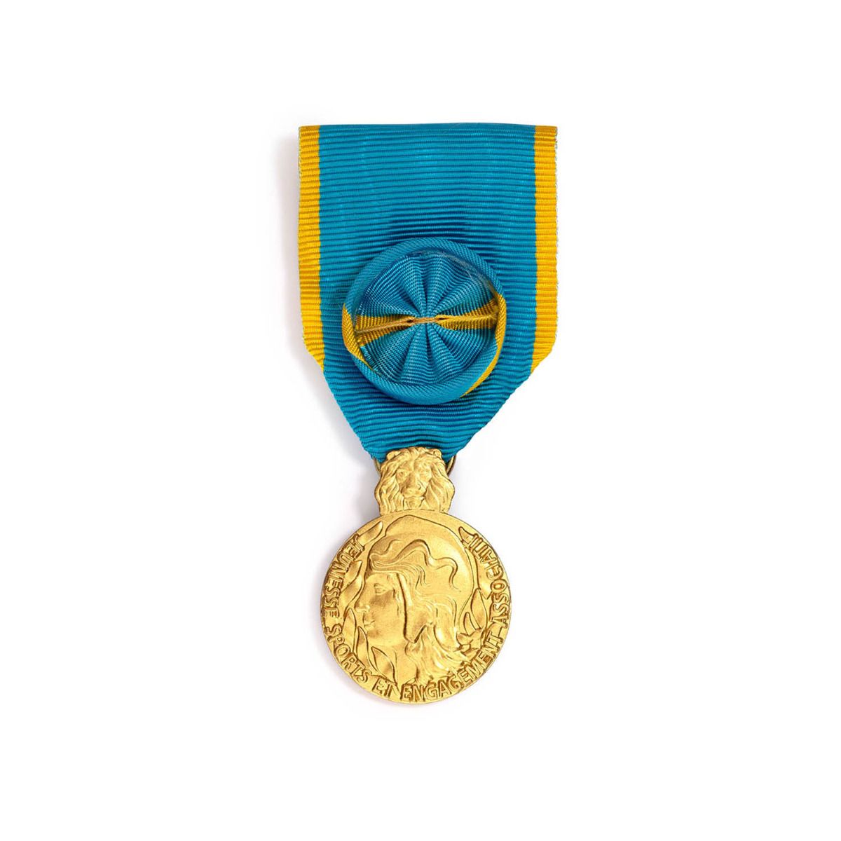 Médaille de la Jeunesse, des sports, et de l'Engagement Associatif - Échelon Or face