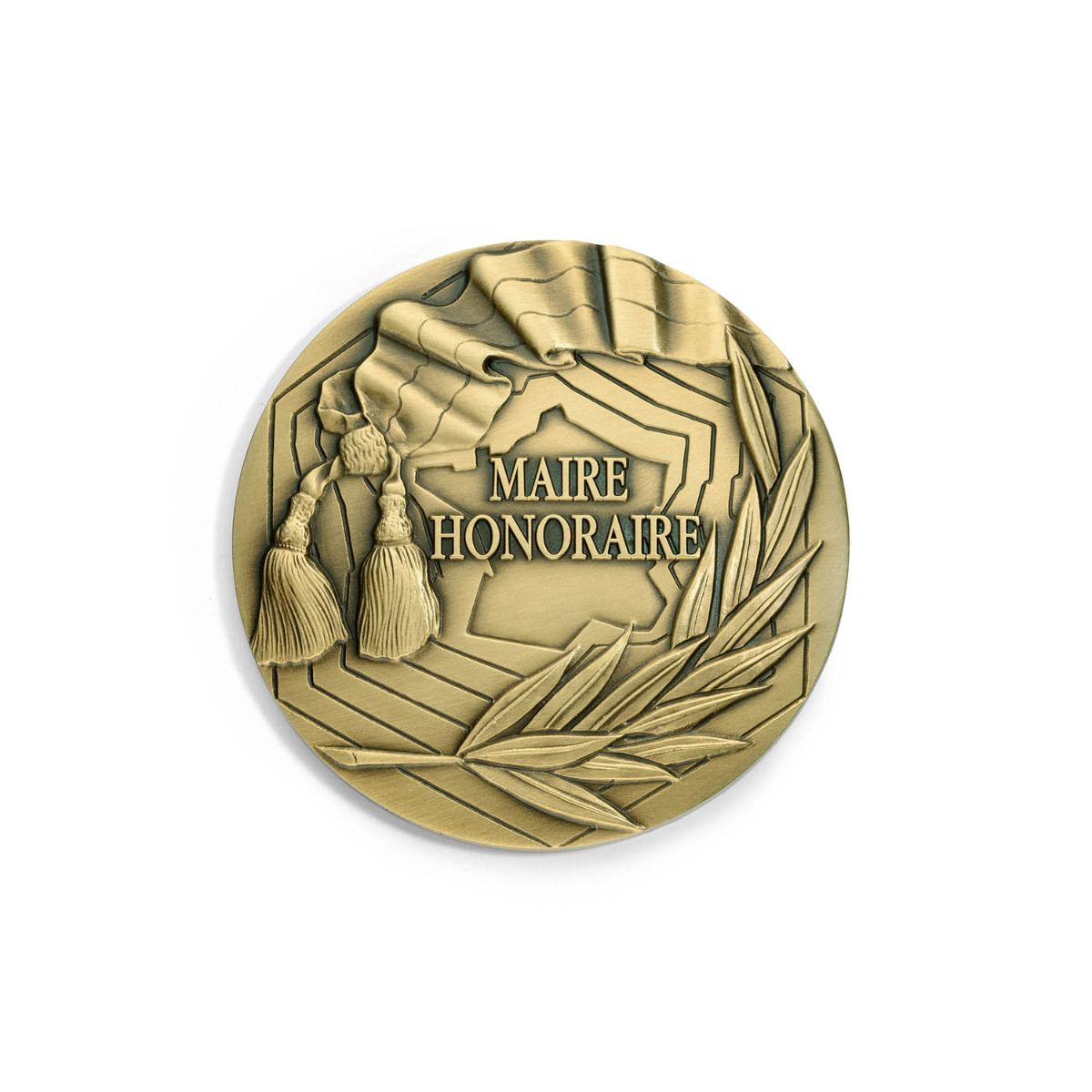 Médaille Maire Honoraire Bronze - 65 mm