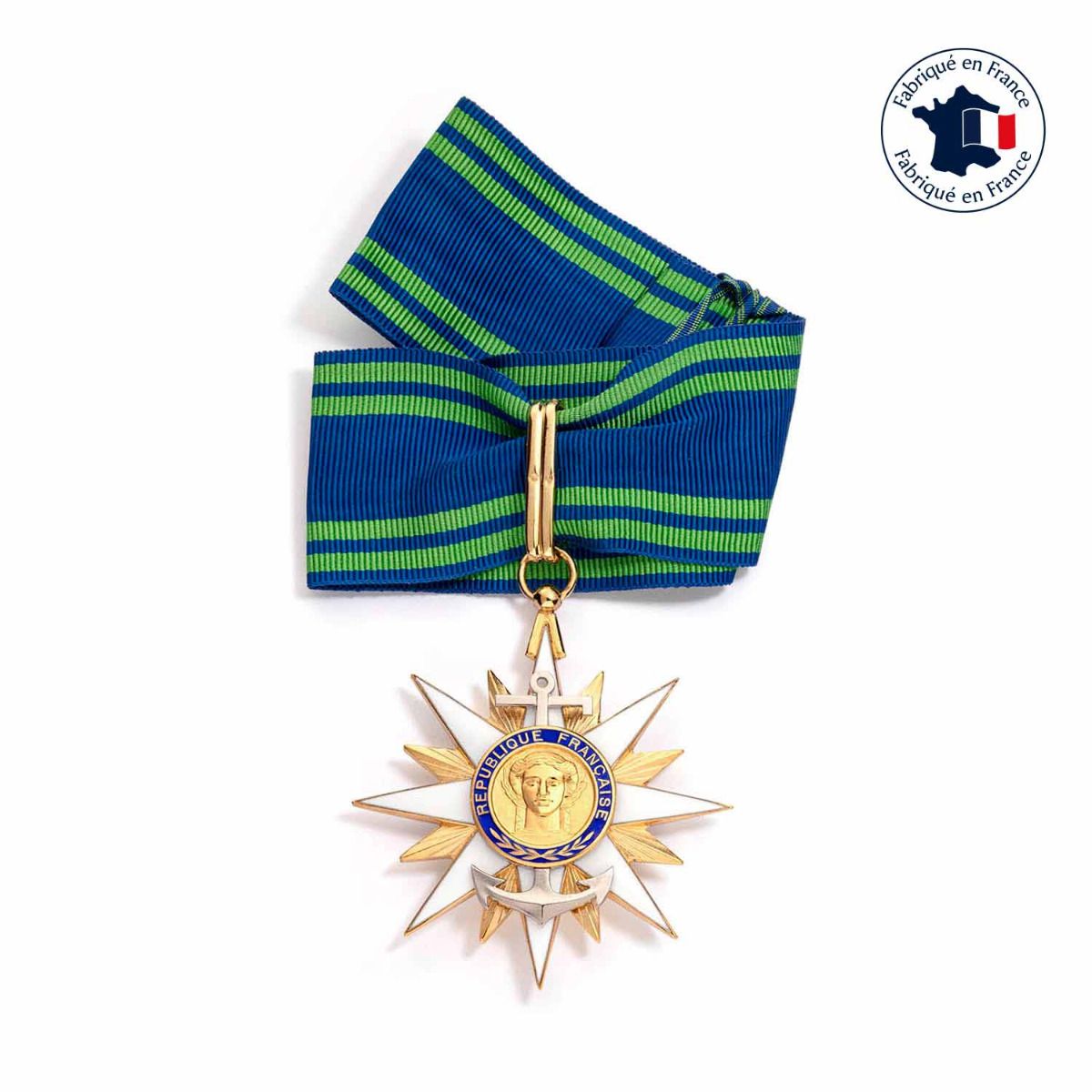 médaille commandeur du mérite maritime fabriquée en France