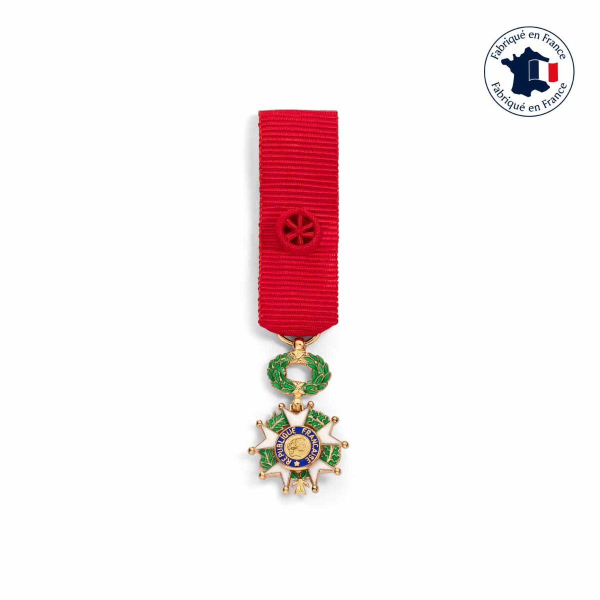 médaille miniature officier de la Légion d'honneur fabriquée en France