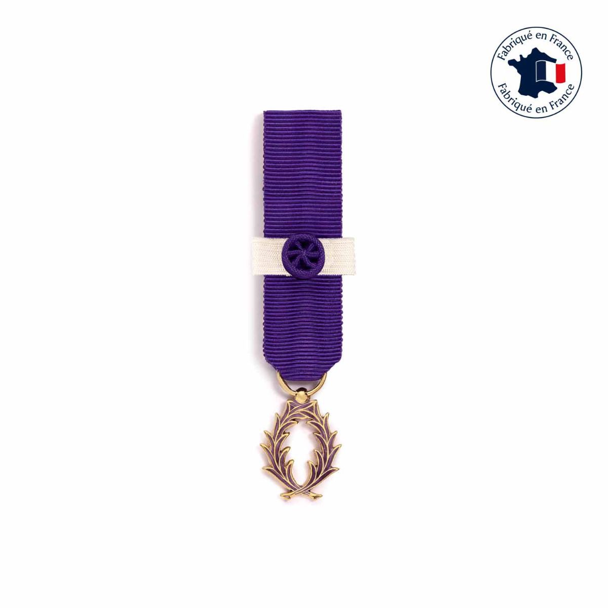 médaille miniature palmes académiques commandeur fabriquée en France