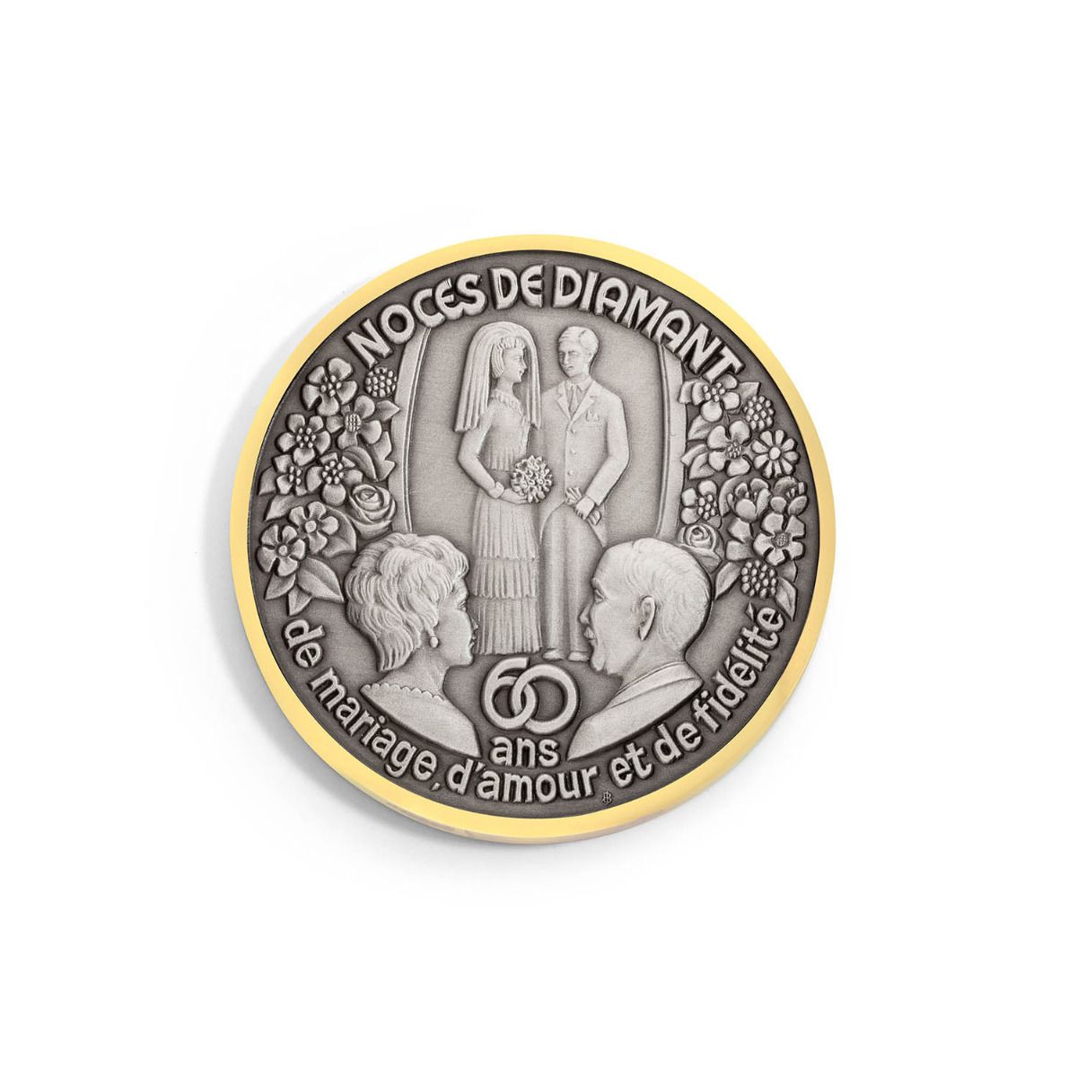 médaille noces de diamant