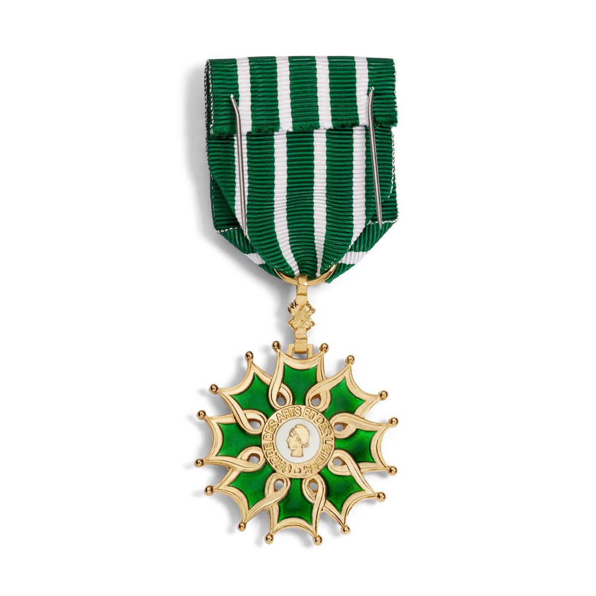 Médaille des Arts et Lettres pour Officier en Argent doré revers