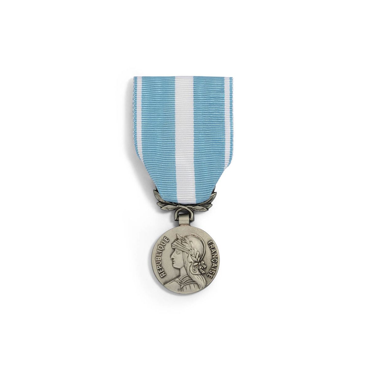 Médaille Outre-Mer en Bronze argenté face