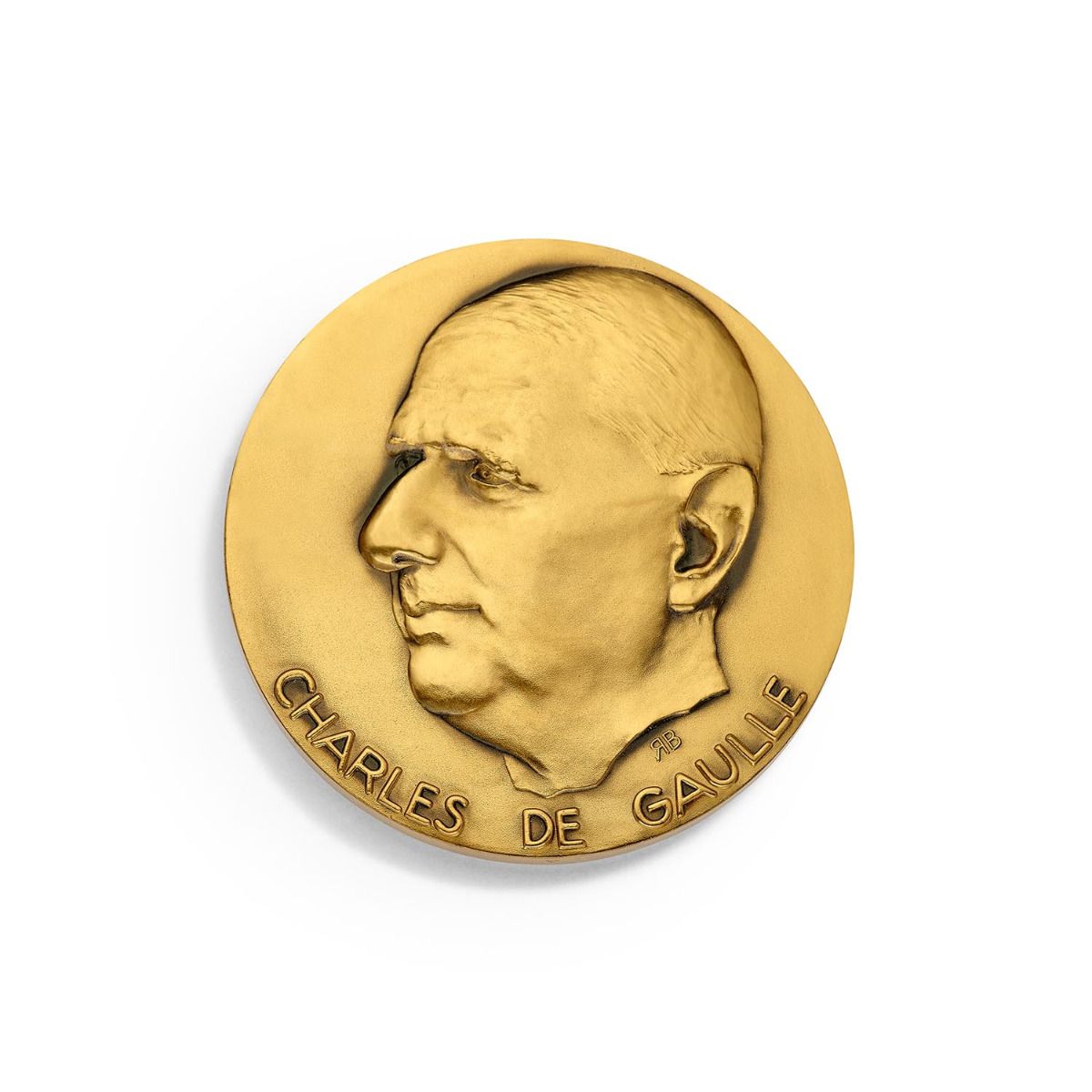médaille portrait Général Charles de Gaulle