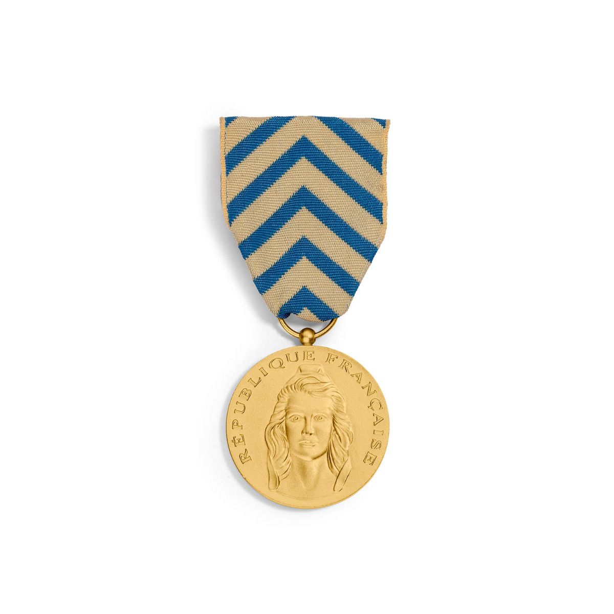Médaille de la Reconnaissance de la Nation en Bronze doré face