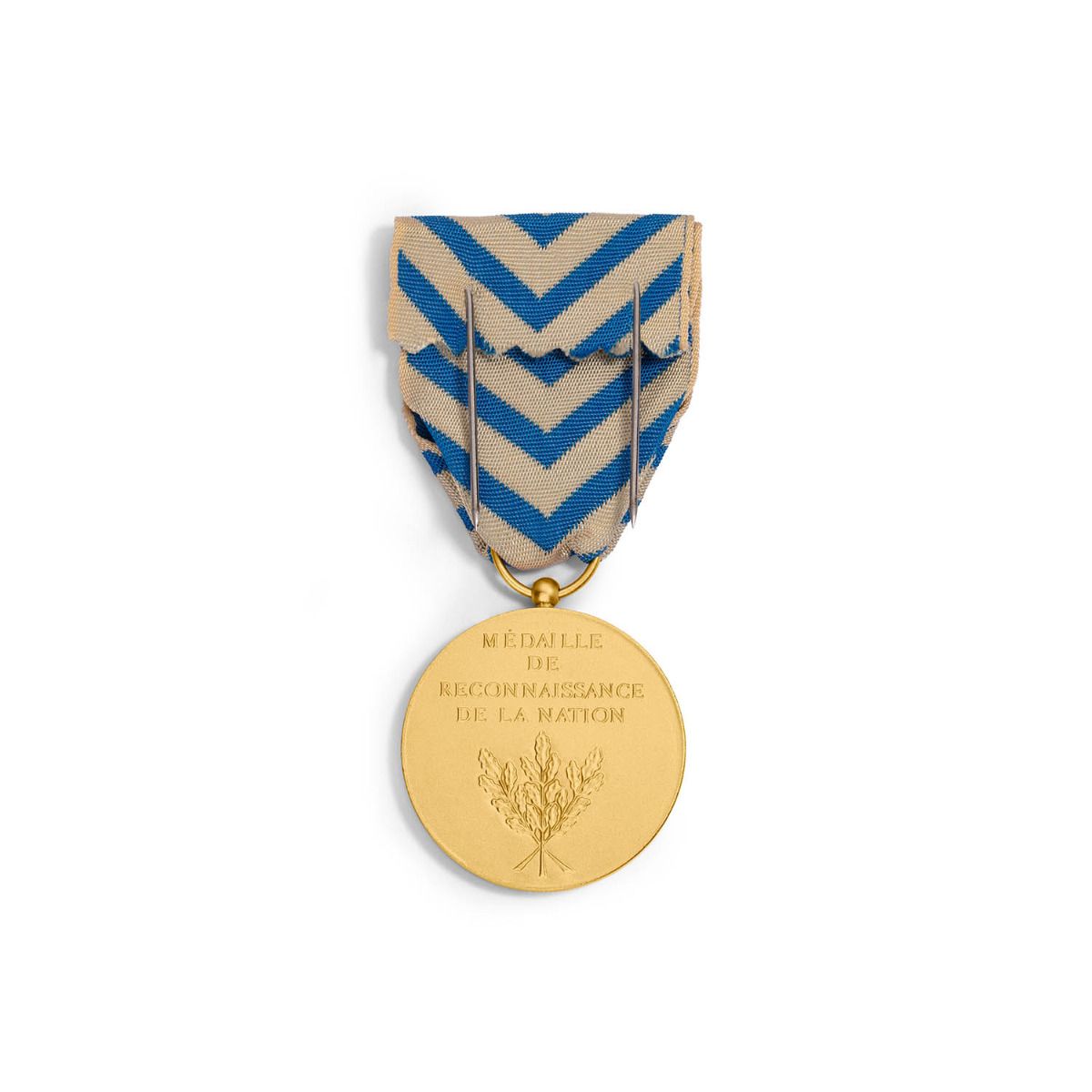 Médaille de la Reconnaissance de la Nation en Bronze doré revers