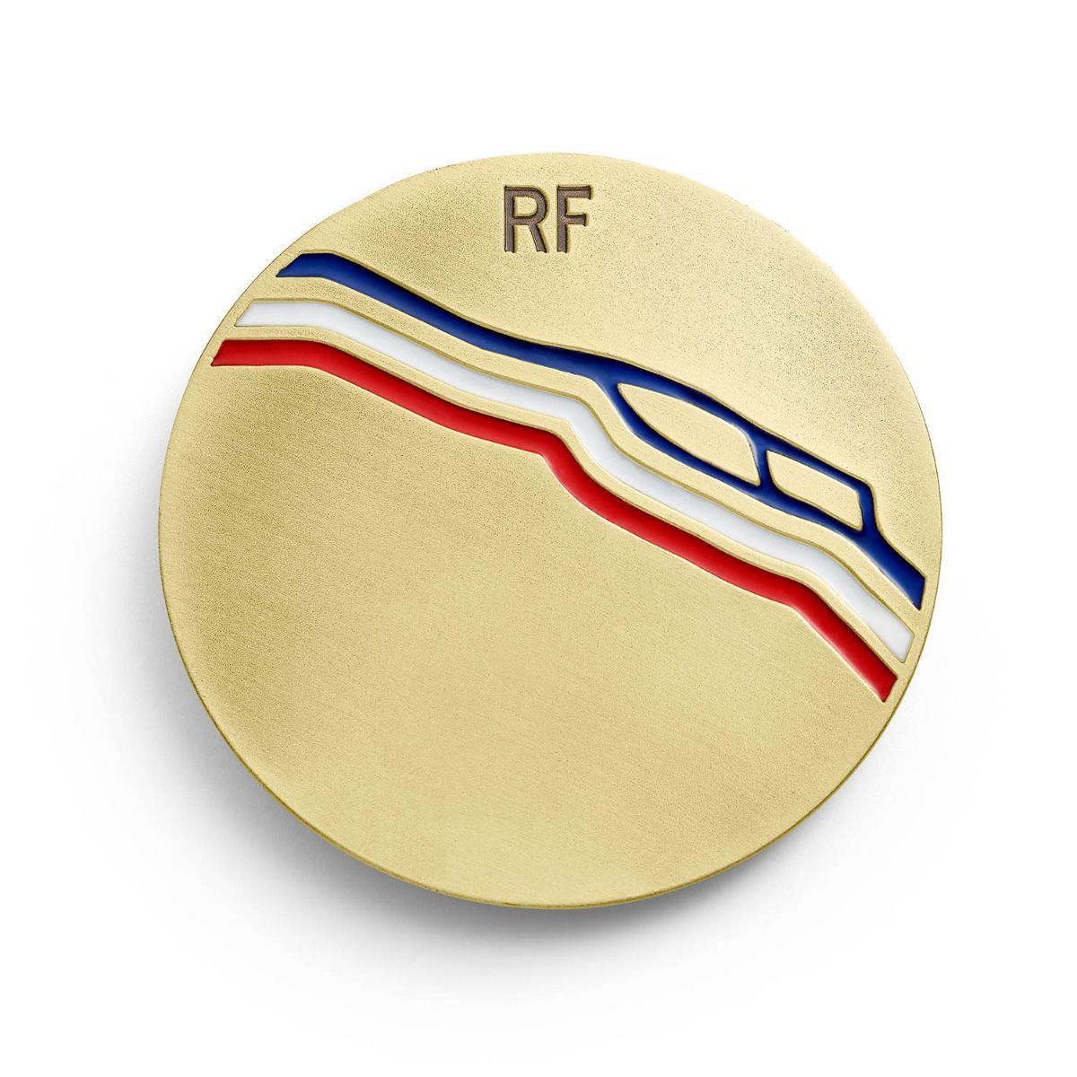 Médaille République française tricolore en bronze patiné