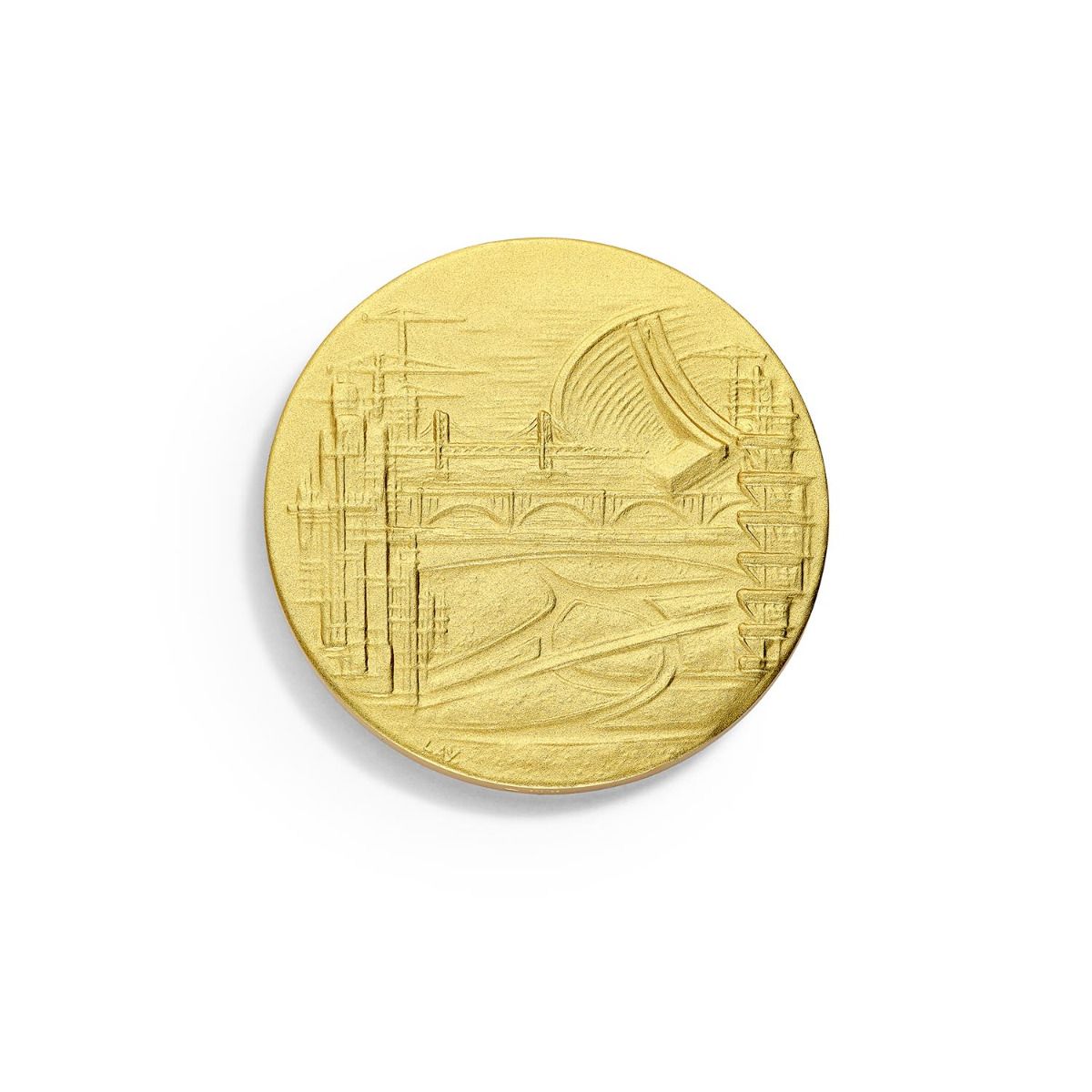 médaille travaux publics dorée