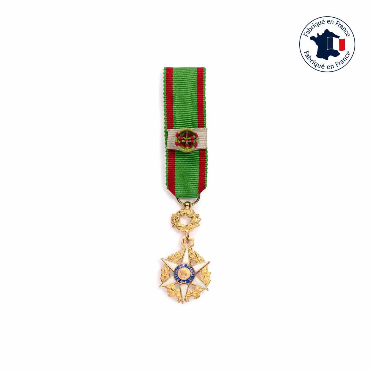 médaille miniature commandeur du mérite agricole fabriquée en France