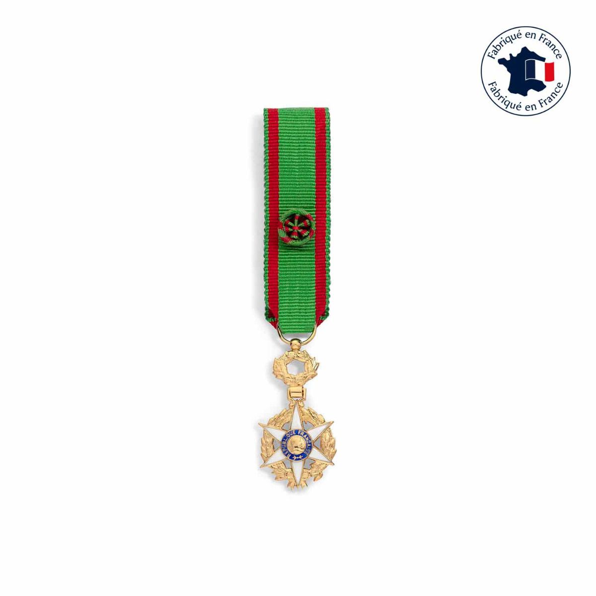 médaille miniature officier du mérite agricole fabriquée en France