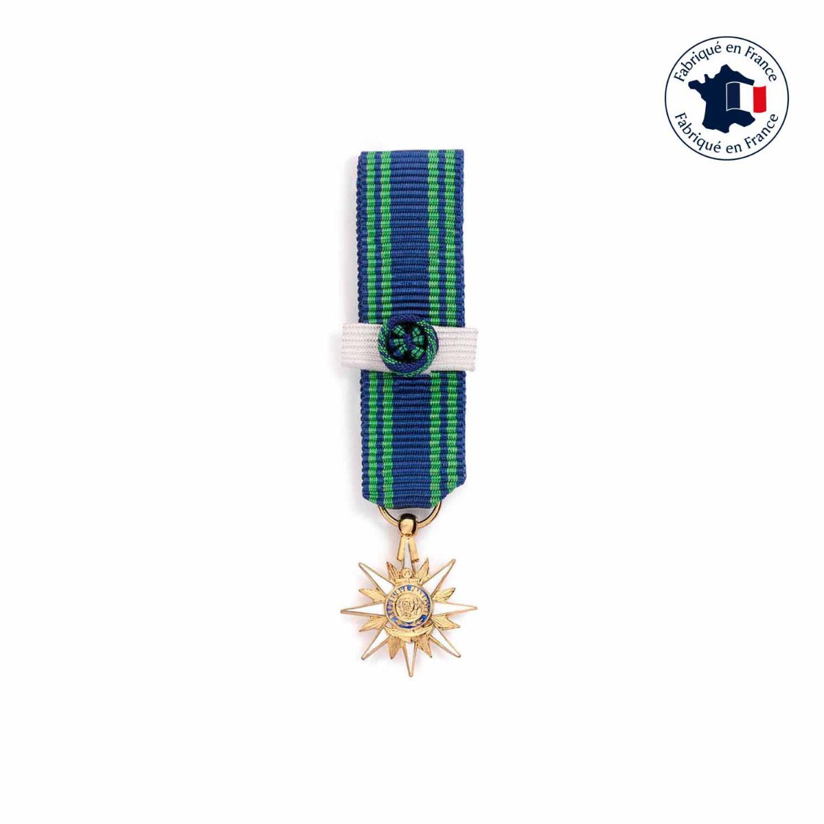 médaille miniature mérite maritime commandeur fabriquée en France