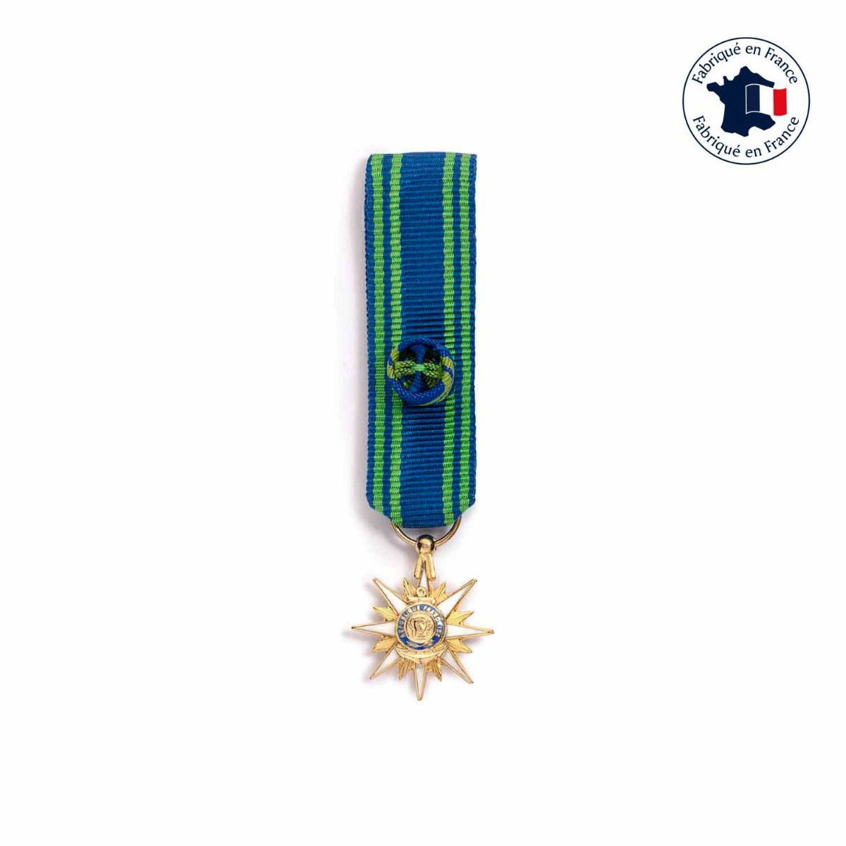 médaille miniature officier du mérite maritime fabriquée en France