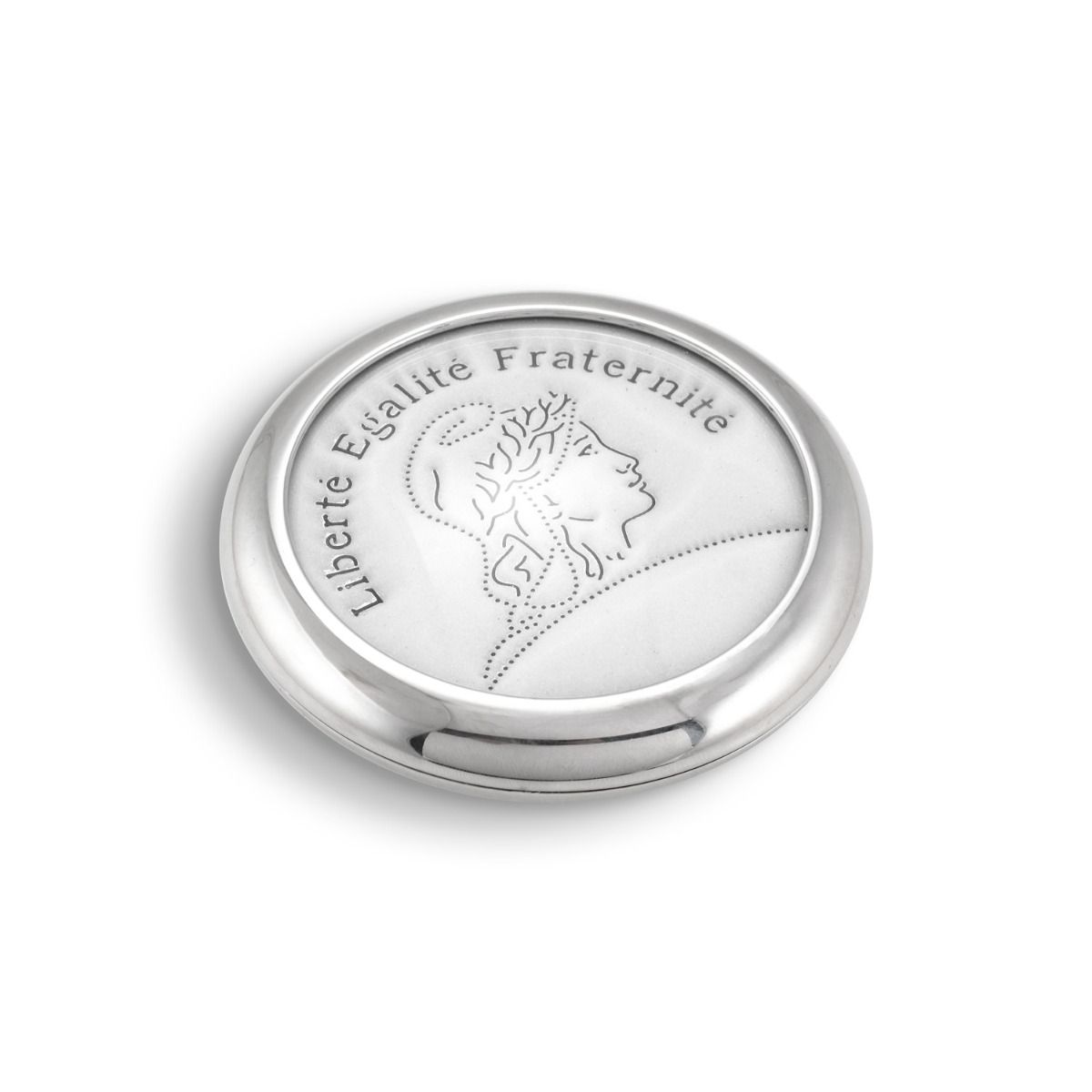 presse-papier sablier Marianne argenté