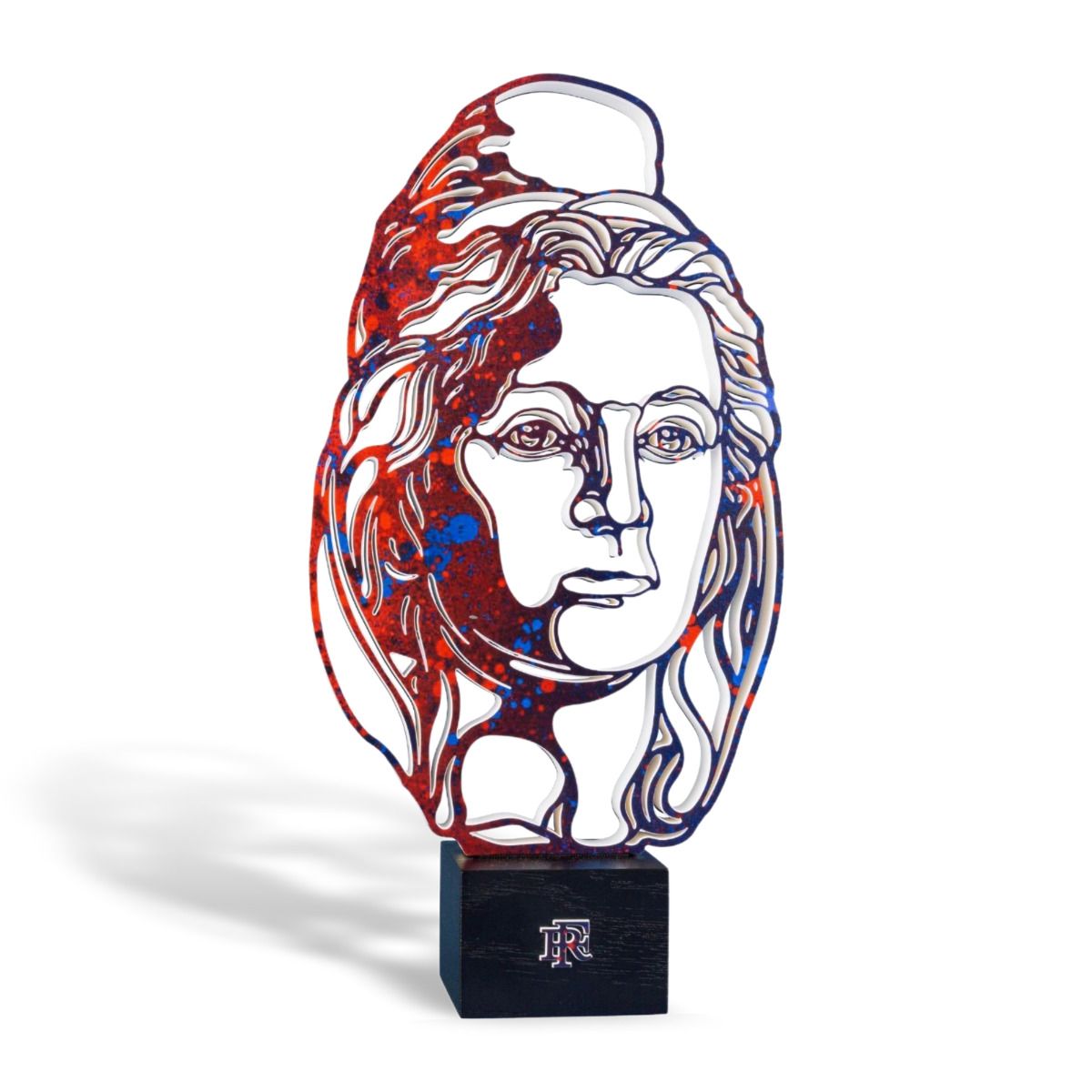 trophée Marianne C215 portrait moderne tricolore