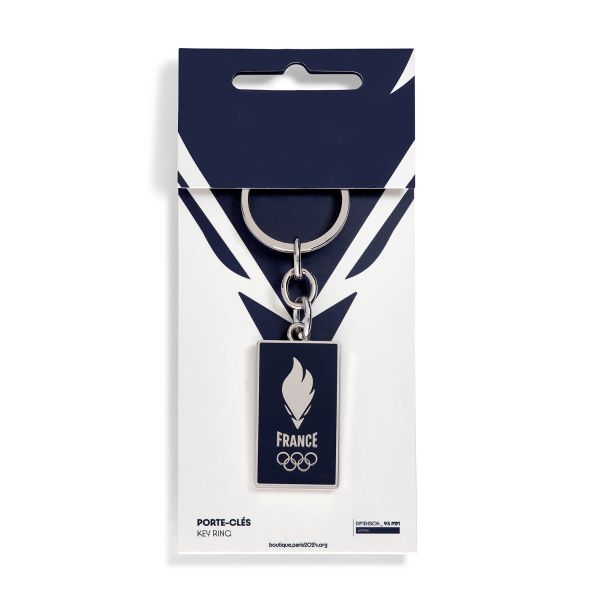 Porte-clefs Equipe de France bleu sur