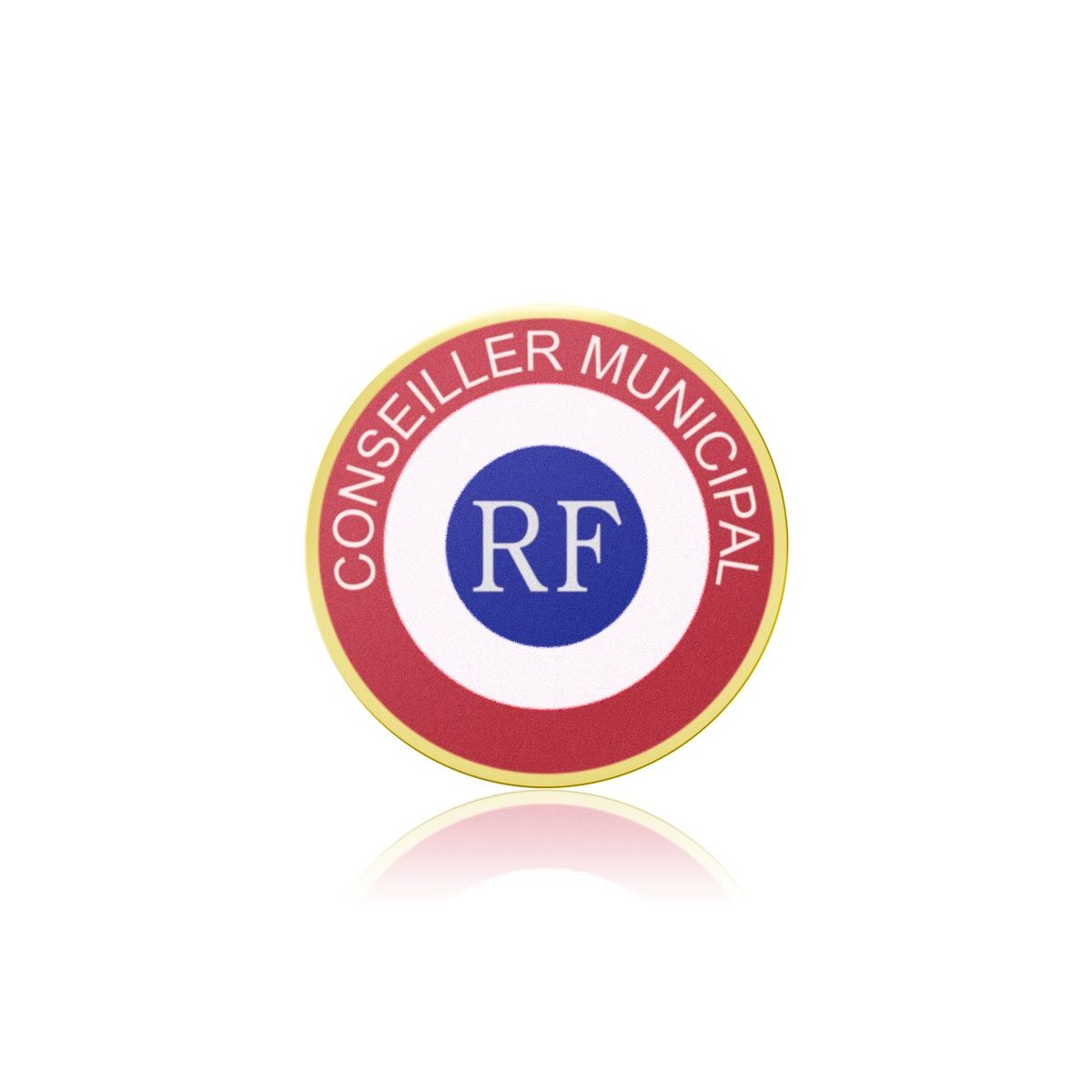 Pin's Pins Badge Cocarde RF Conseiller Municipal 